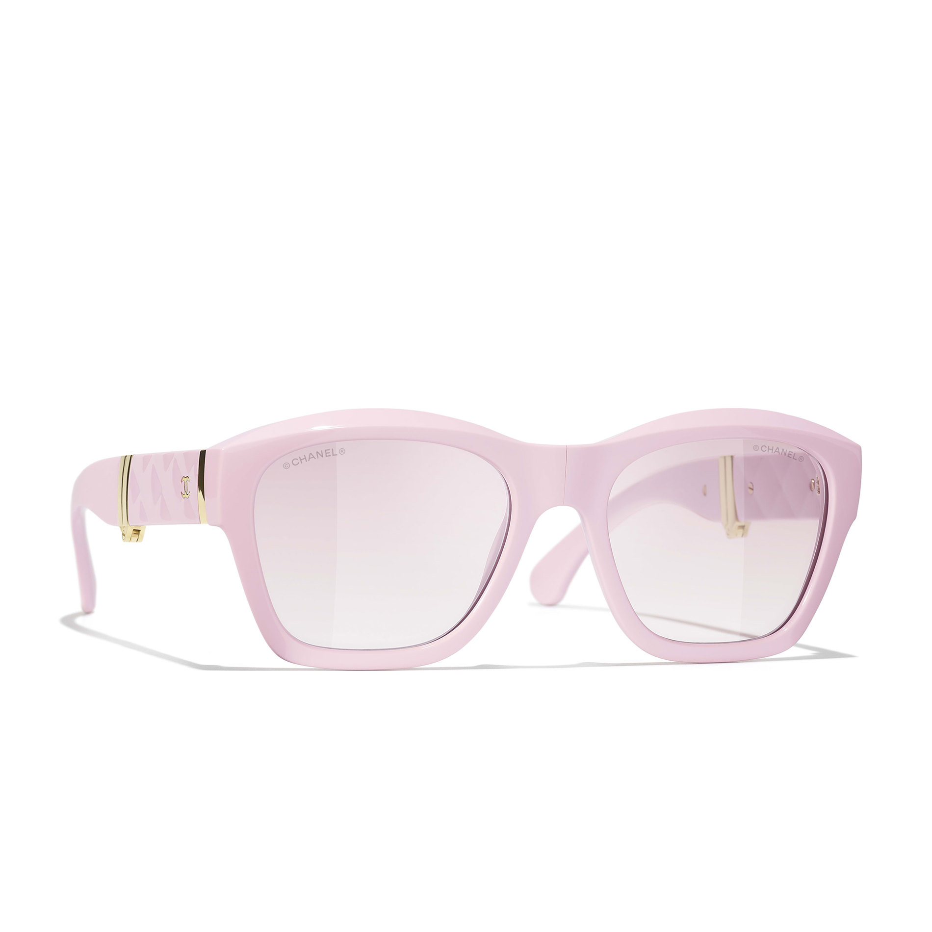 NIGO Chanel Women's Solid Color Nylon Fabric Square Sunglasses Eyewear Glasses #nigo77519
