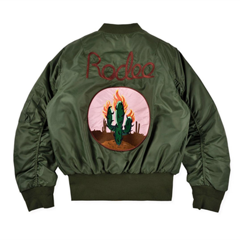 NIGO Travis Scott Rodeo Bomber Jacket Embroidered Cactus Print Jacket Men's And Women's Tide Retro High Street Zipper Flight Suit Jacket Ngvp #nigo1753
