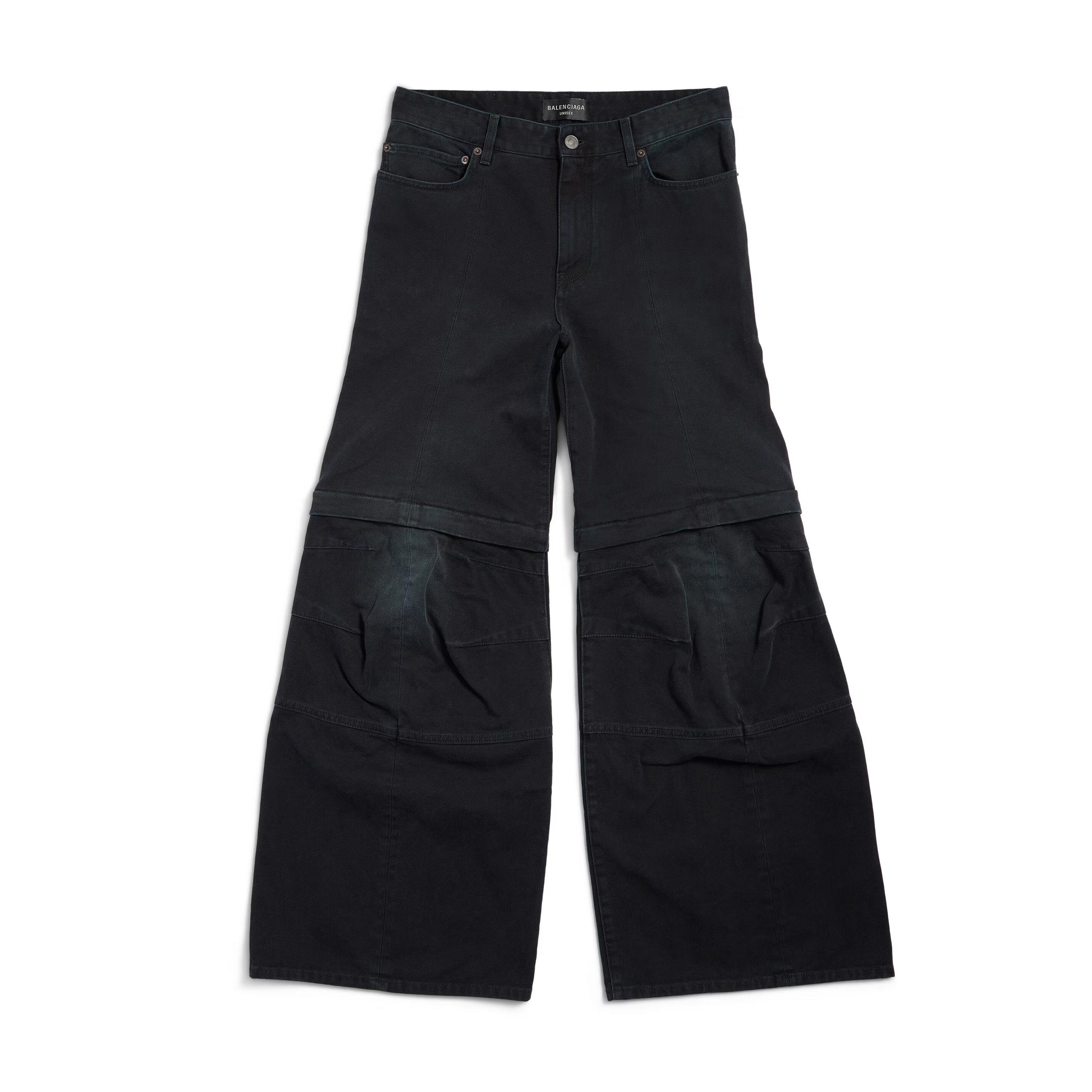 NIGO Balenciaga Women Men Four Seasons Flared Cargo Pants High Street Cotton Mid Waist Solid Color Casual Denim Workwear Pants Ngvp #nigo1843