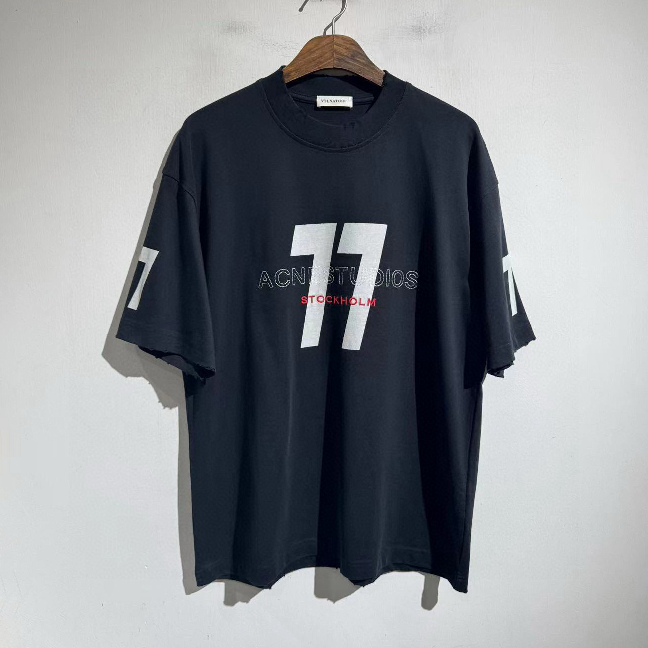 NIGO Acne Studios Men's and Women's Solid Color Digital Print Round Neck Cotton Short Sleeve T-Shirt #nigo77528