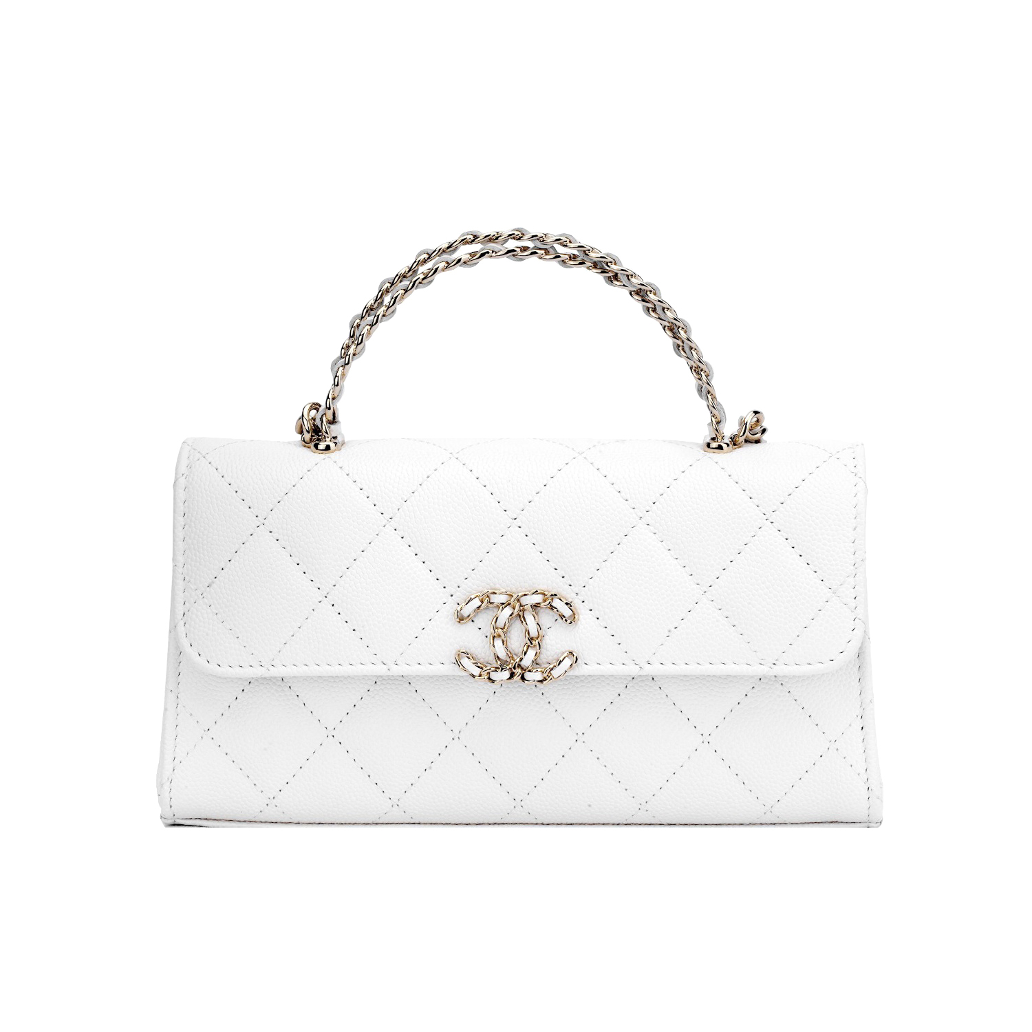 NIGO Chanel Women's Solid Color Diamond Pattern Chain Shoulder Strap Grain Embossed Leather Flap Bag Single Shoulder Handbag Crossbody Bags #nigo77513