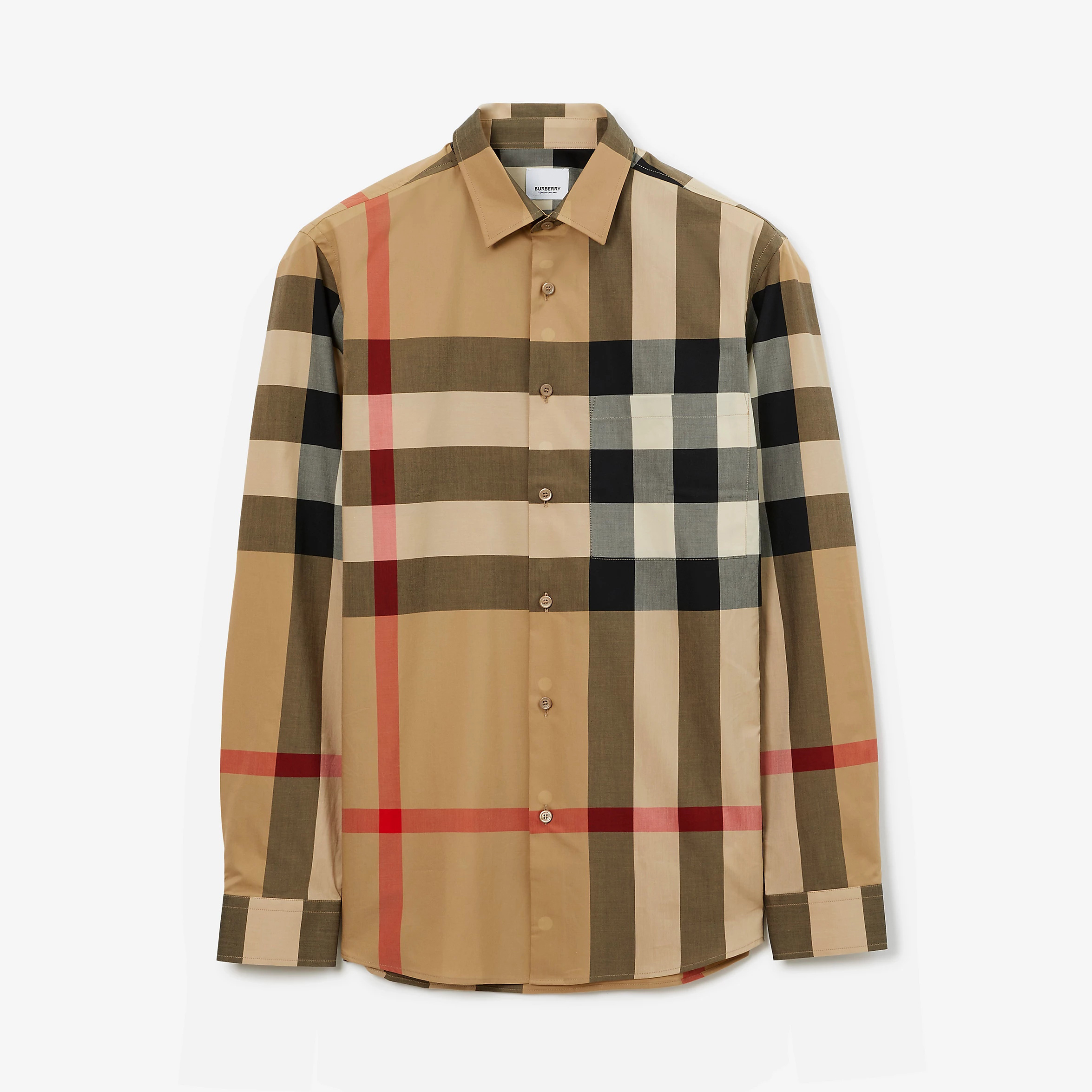 NIGO Burberry Men's Spring/Summer Checkered Print Single-Breasted Long-Sleeved Shirt #nigo77498