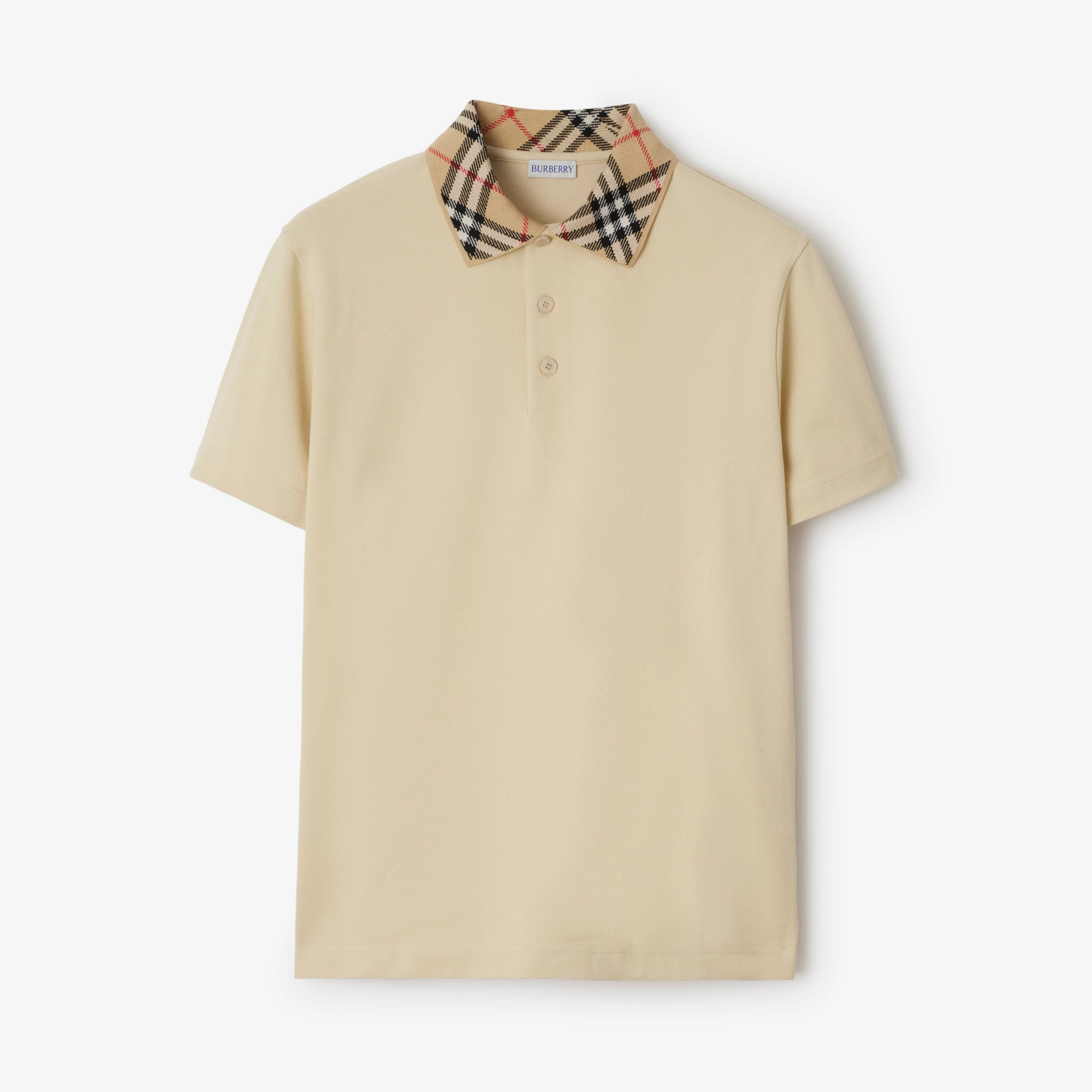 NIGO Burberry Men's Summer Check Printed Polo Neck Solid Color Short Sleeve T-Shirt #nigo77499