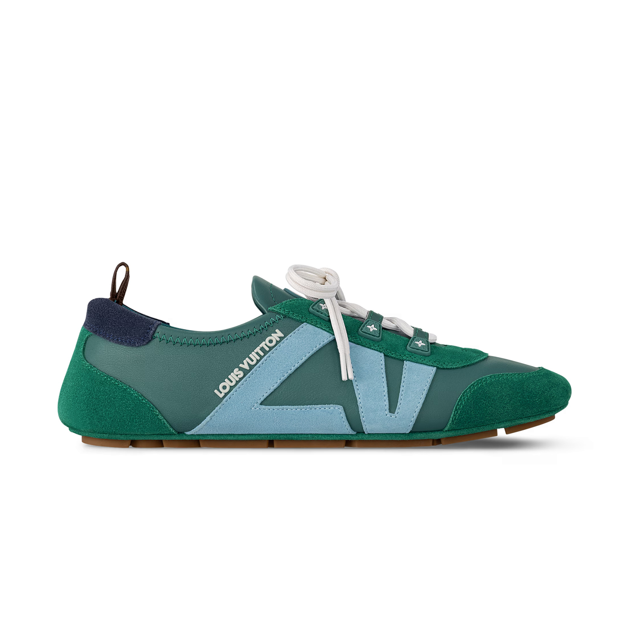 NIGO Louis Vuitton SNEAKERINA Men’s And Women's Four Seasons Colorblocking Round Toe Lace Up Sheepskin Low Top Ballet Derby Shoes #nigo77535