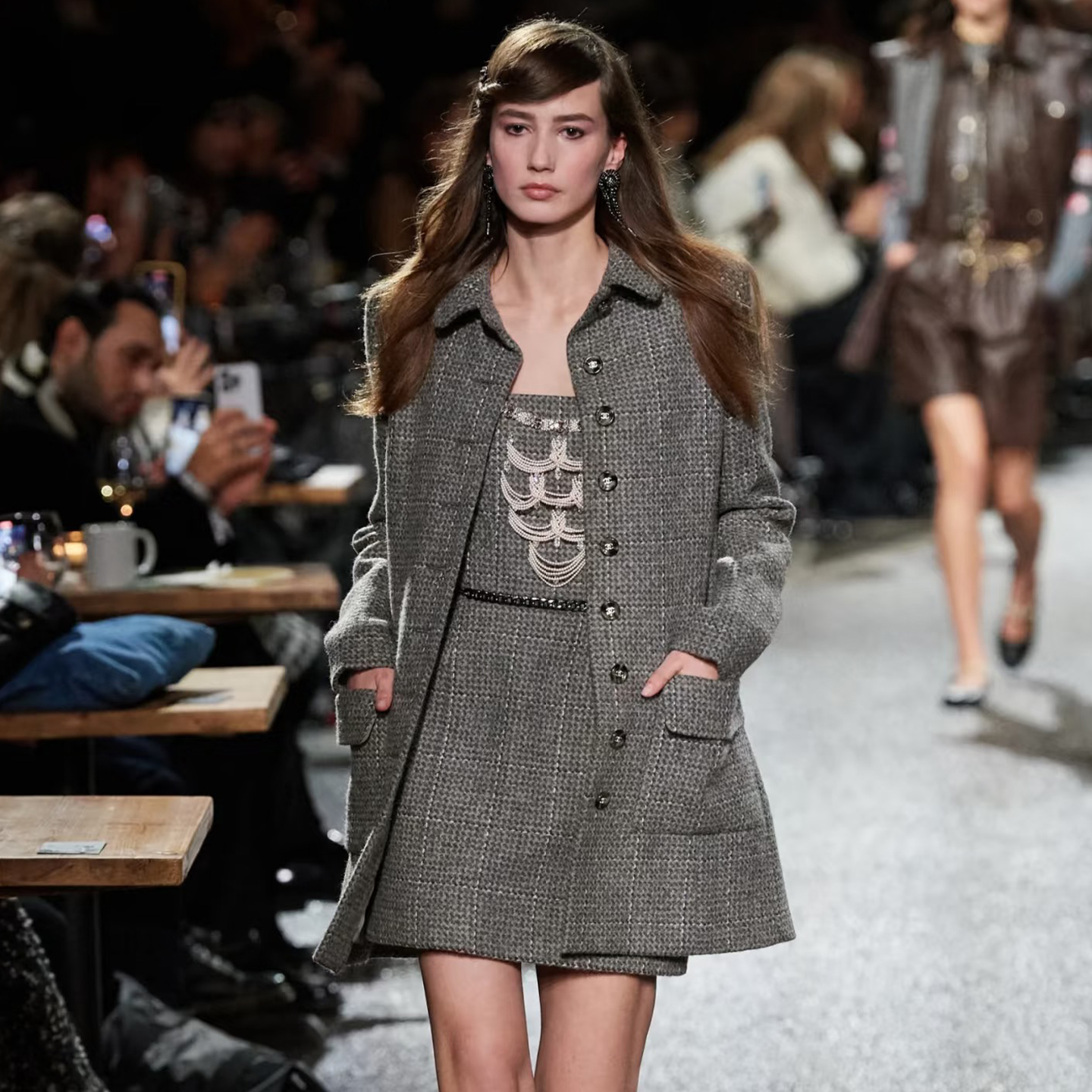 NIGO Chanel Women's Autumn and Winter Wool Tweed Lapel Single Breasted Solid Color Long Sleeve Jacket Ngvp #nigo1854