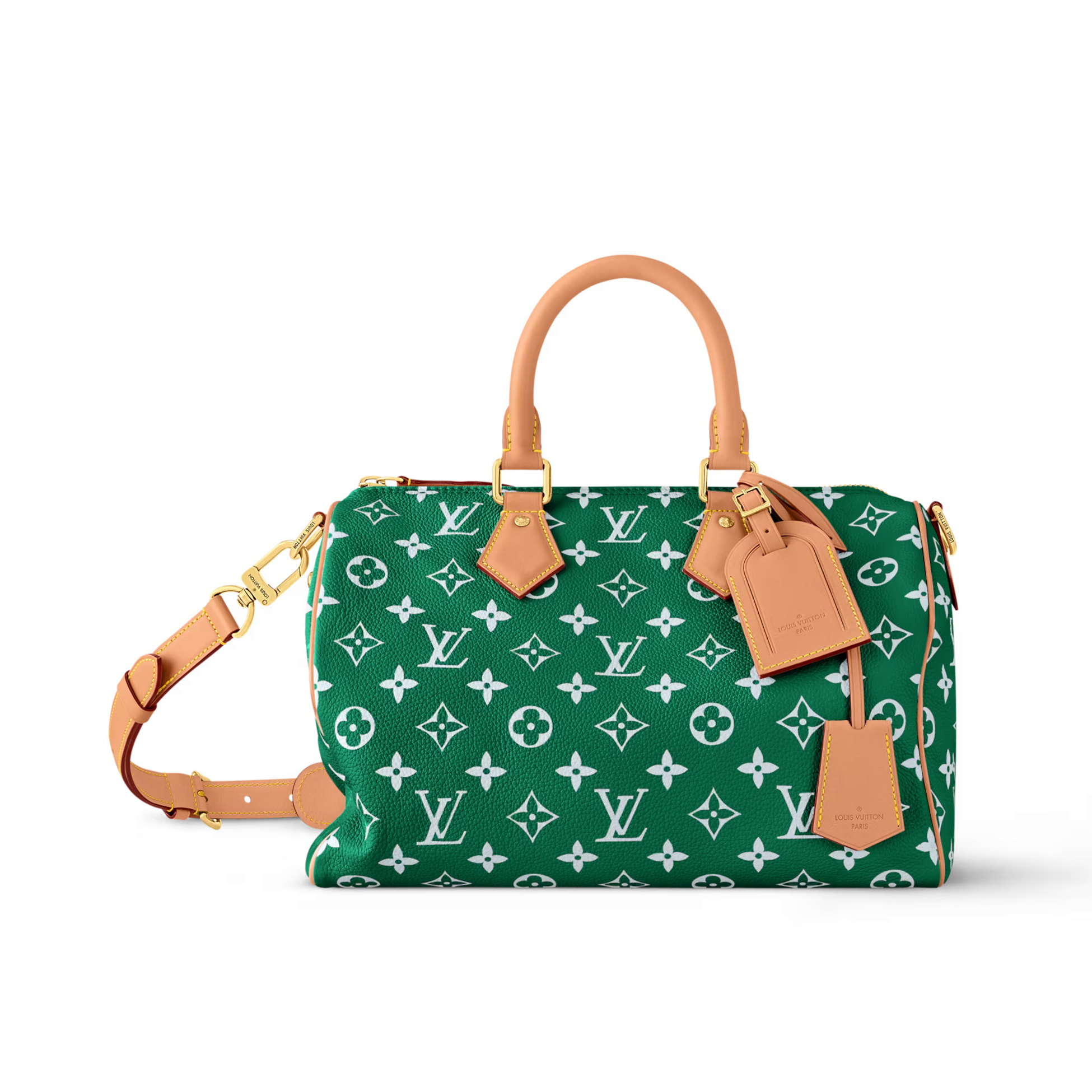 NIGO Louis Vuitton Speedy P9 Bandoulière 30 Women's Letter Printing Detachable Condition Shoulder Strap Zipper Closure Coated Canvas Single Shoulder Crossbody Tote Travel Bag Bags #nigo77567