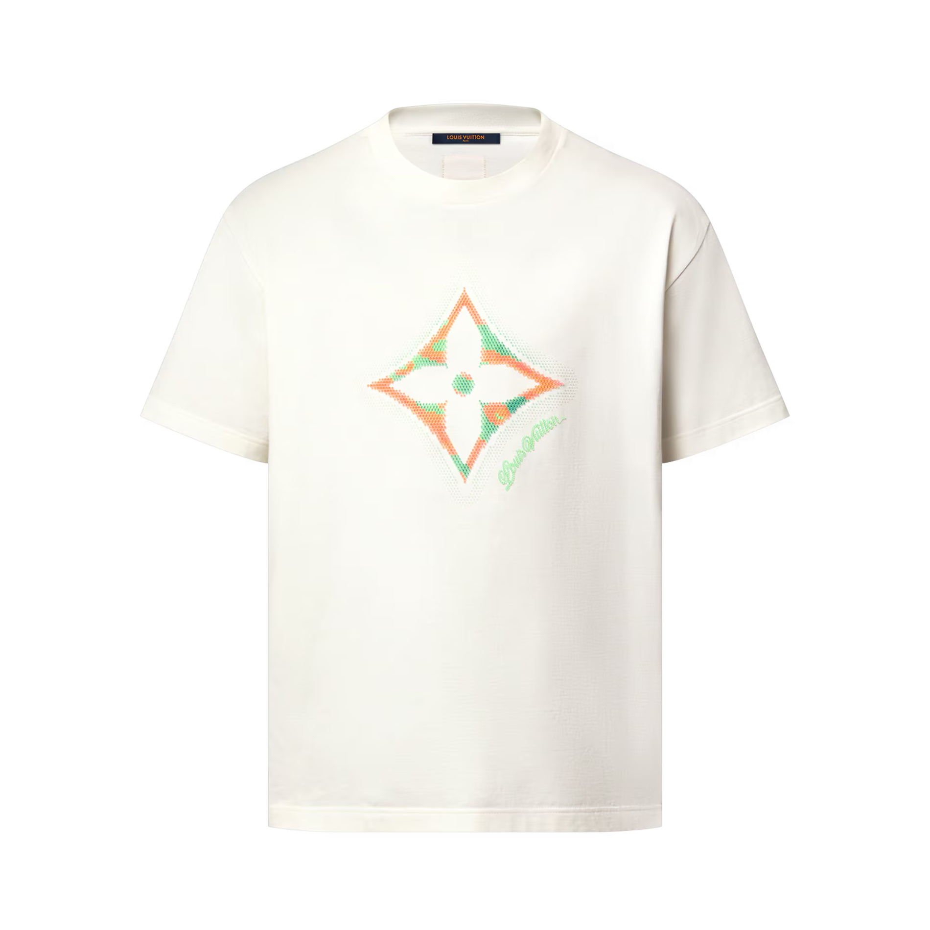 NIGO Louis Vuitton Men's Summer 3D Floral Print Round Neck Cotton Short Sleeve T-Shirt #nigo77564