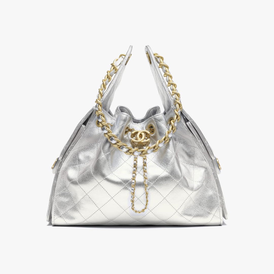 NIGO Chanel Women's Classic Double C Logo Solid Color Cowhide & Leather Tote Shoulder Bag Bags #nigo77572