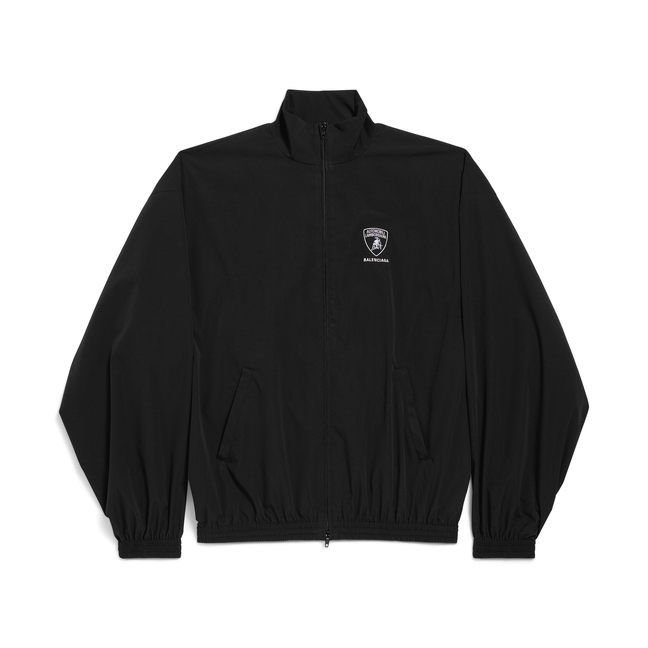 NIGO Balenciaga x Lamborghini Men's Spring/Autumn Solid Colour Car Logo Print Zipper Long Sleeve Sports Jacket #nigo77568