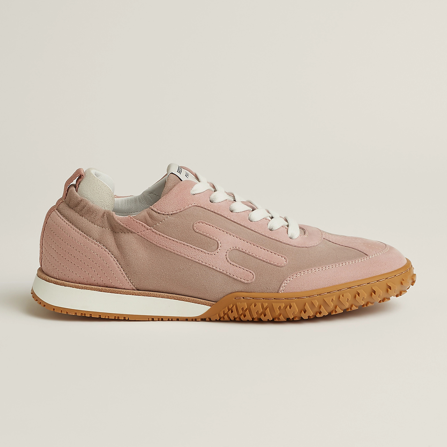 NIGO Hermes Jet Women's Four-Season Color-Blocked Suede Fabric Rubber Sole Low-Top Lace-Up Sneakers Shoes #nigo77573