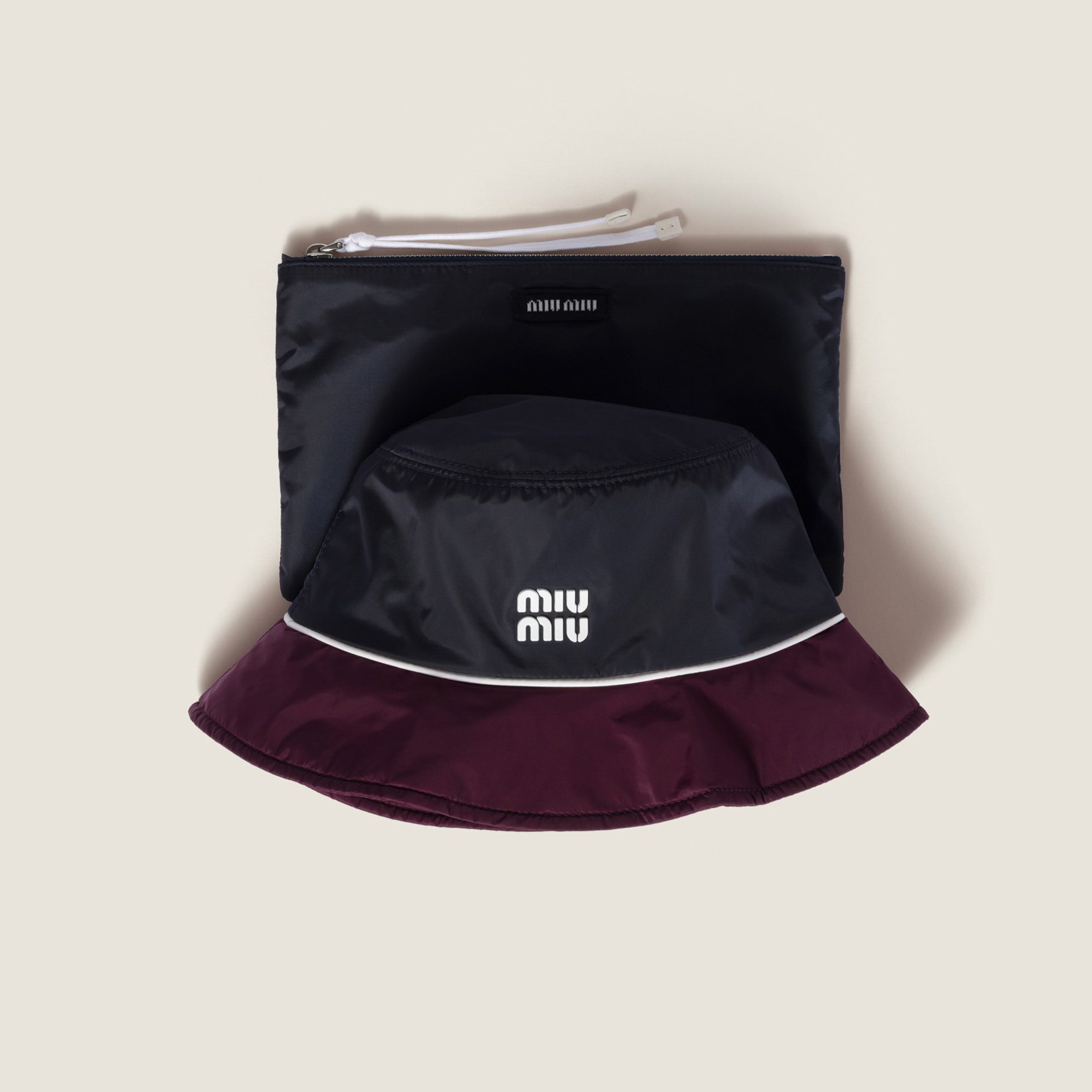 NIGO MiuMiu Men Women Technical Fabric Bucket Hat Spring Summer Autumn Logo Embroidery Colorblocking Fisherman Cap #nigo77628