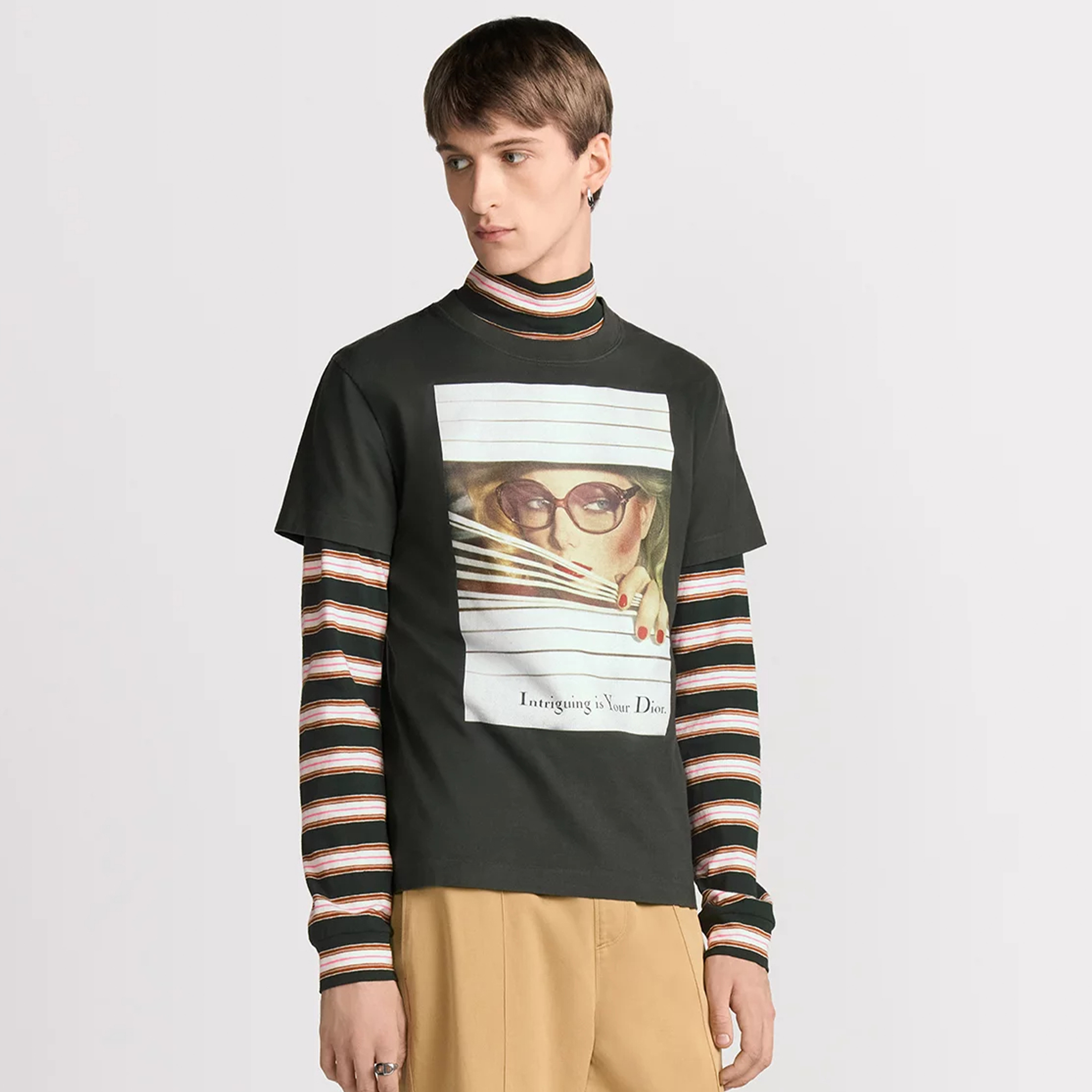 NIGO Dior  héritage T-shirt Men's Spring Summer Black Cotton Plain Round Neck Short Sleeve Top Printed Exquisite Fashion Casual Tee #nigo77623