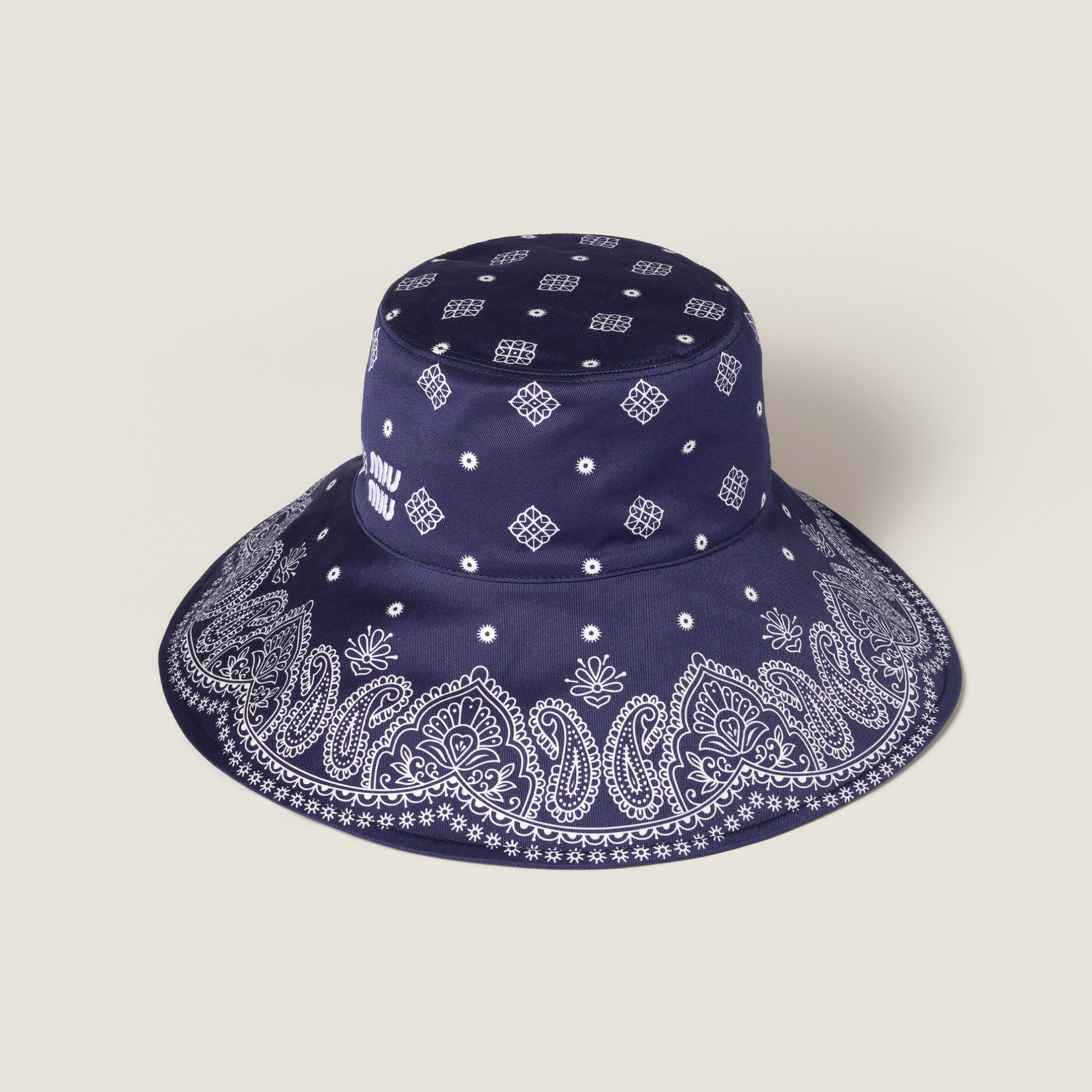 NIGO MiuMiu Women's Logo Printed Cotton Hat Solid Color Fisherman's Hat Cap #nigo77629