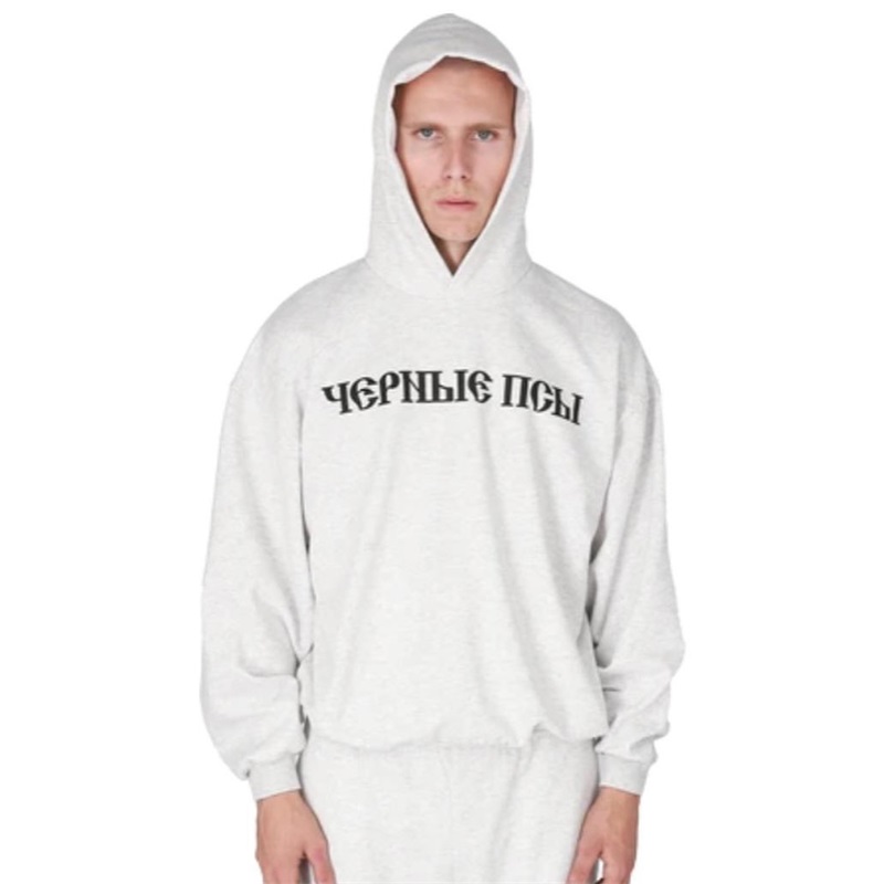 NIGO Yeezy X Gosha Kanye Russian Black Dog Grey Black Hoodie Sweatshirt Men's And Women's Spring Autumn High Street Hip Hop Hooded Pullover Hoodie Ngvp #nigo1869