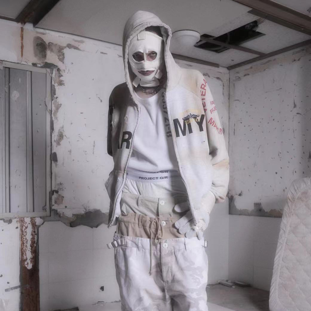 NIGO GRAILZ Men's Women's Autumn And Winter Letter Printed Cotton Solid Color Zipper Doing Old Loose Hooded Sweatshirt Ngvp #nigo1911