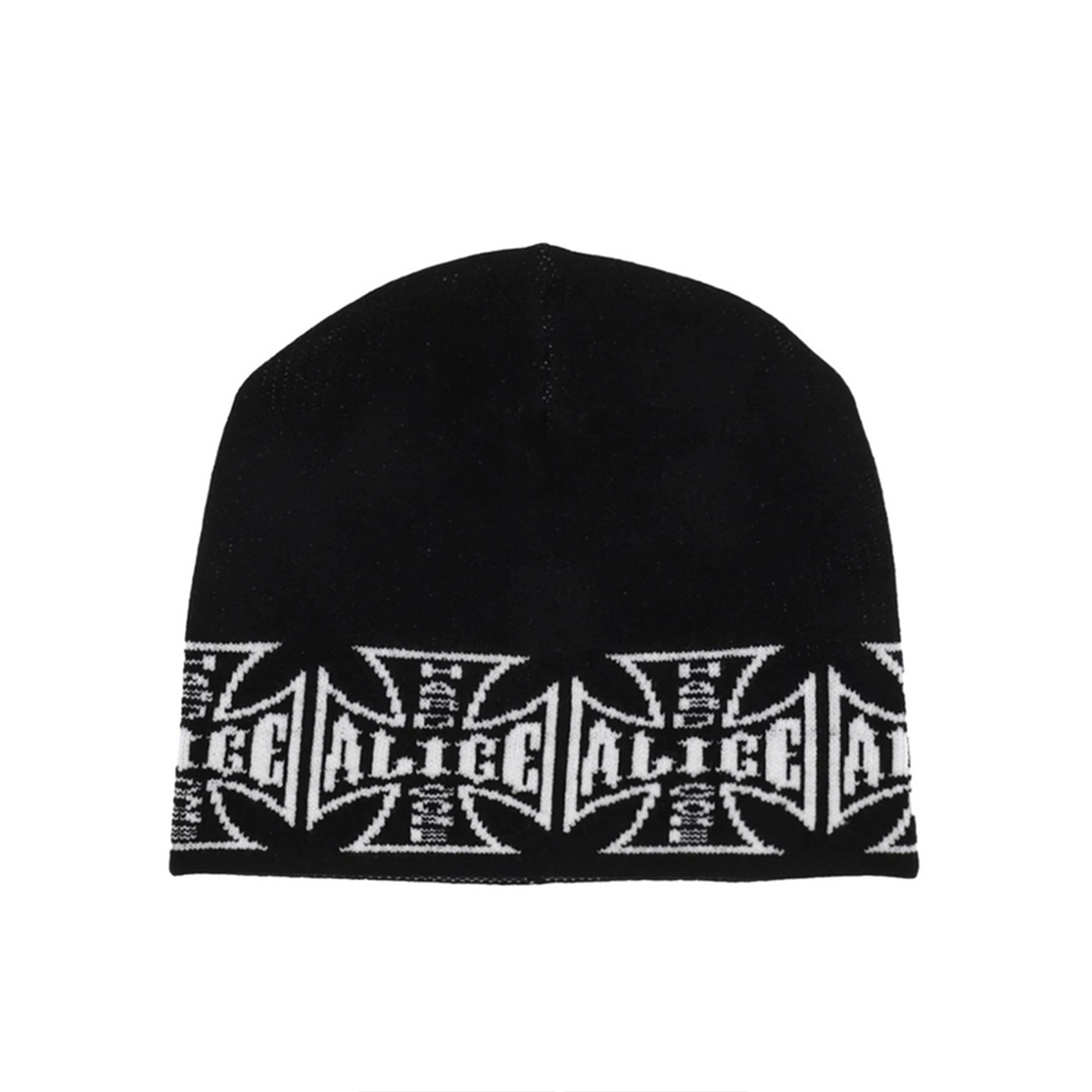 NIGO Alice Hollywood Black And White Cross Logo Imperial Cold Cap Knitted Cap Opium Wind Playboi Men Women Fall And Winter Fashion Accessories Ngvp #nigo1884