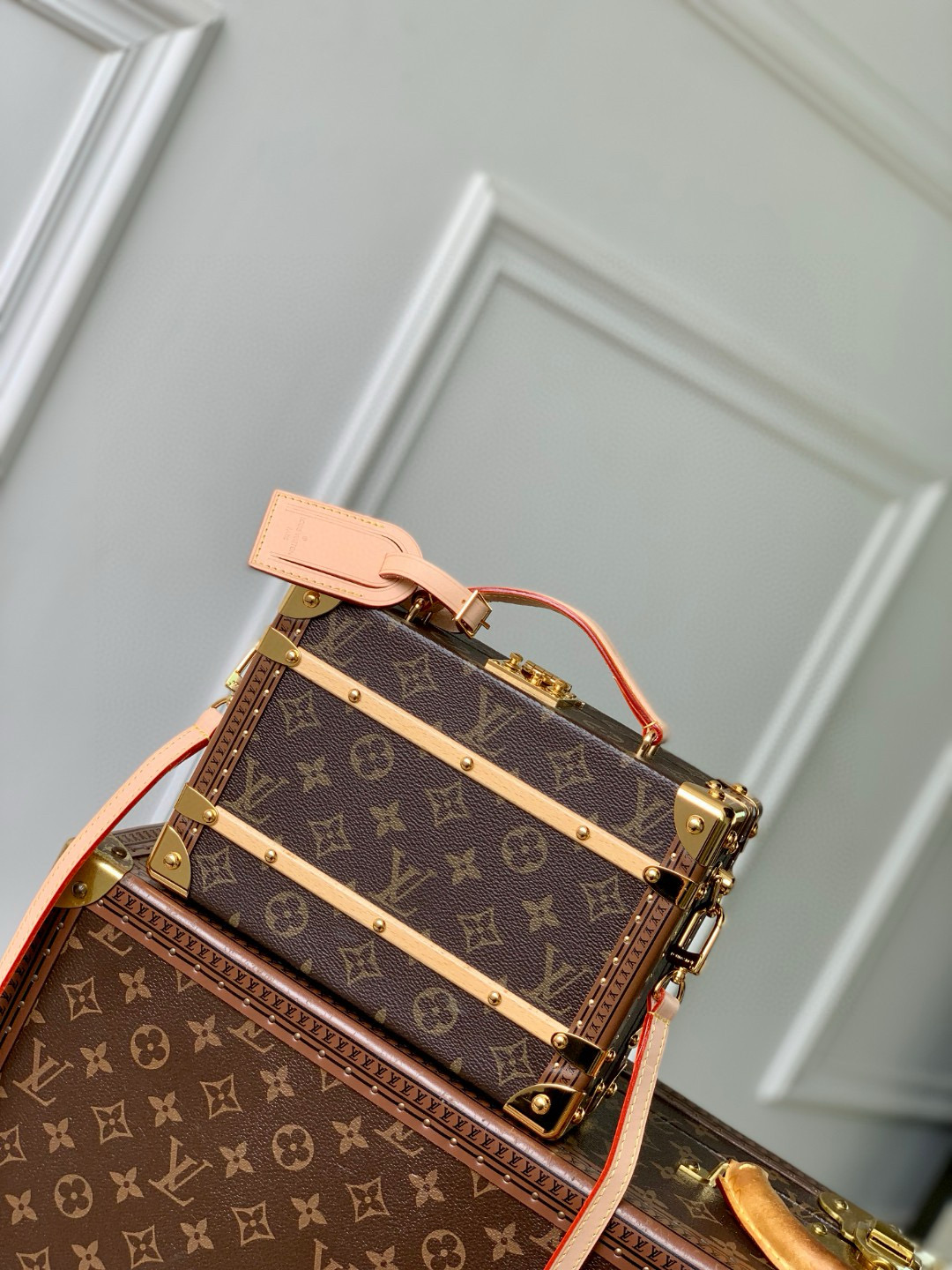 NIGO Louis Vuitton Women's Brown Letter Print Removable Adjustable Shoulder Strap Coated Canvas Tote Bag Crossbody Bags #nigo77659