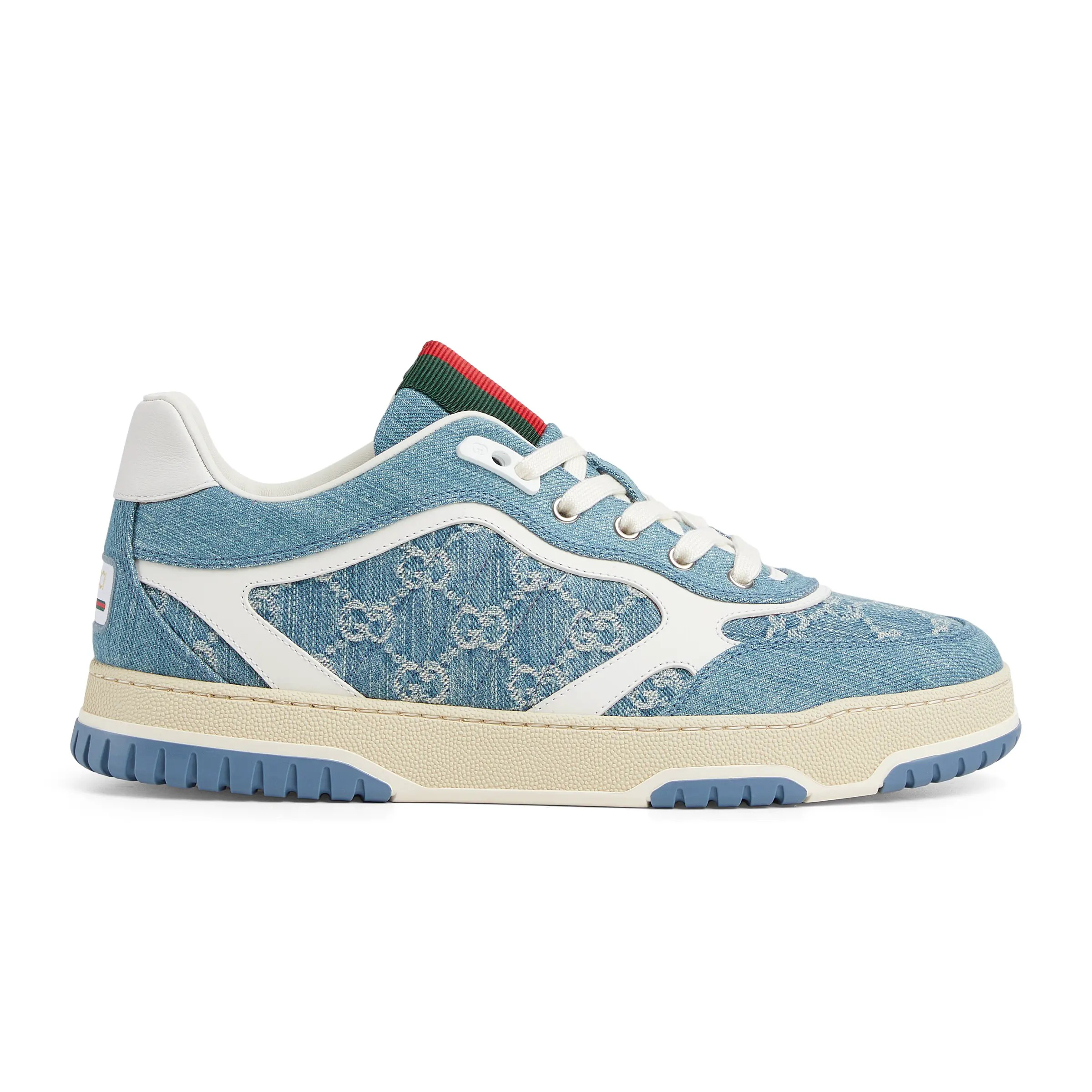 NIGO Gucci Re-Web Men's and Women's Alphabet Print Colorblock Leather Low Top Lace Up Casual Sneakers Shoes #nigo77687