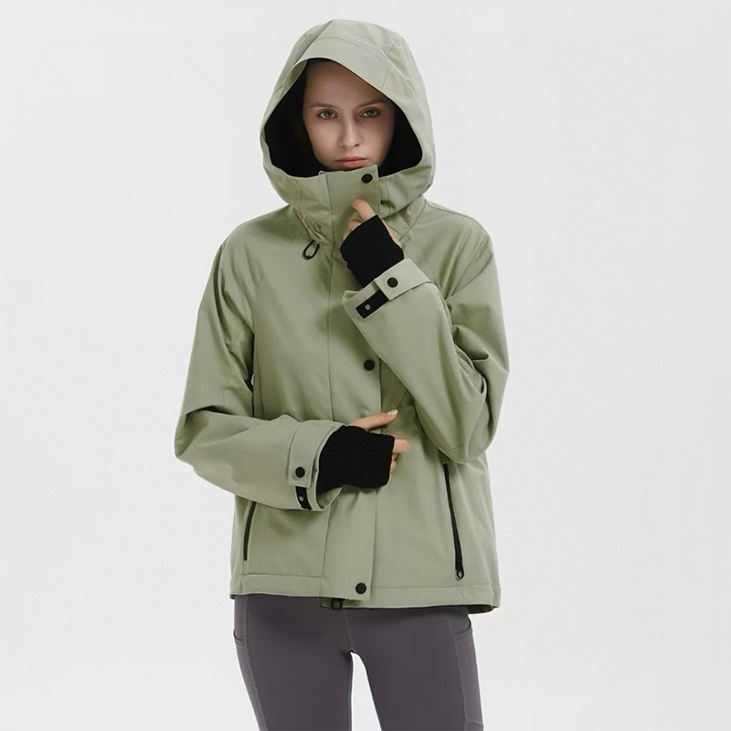 NIGO Loro Piana Women's Spring & Autumn Zipper Closure Solid Color Multi-Pockets Long Sleeve Hooded Aviator Jacket Coat Ngvp #nigo1927