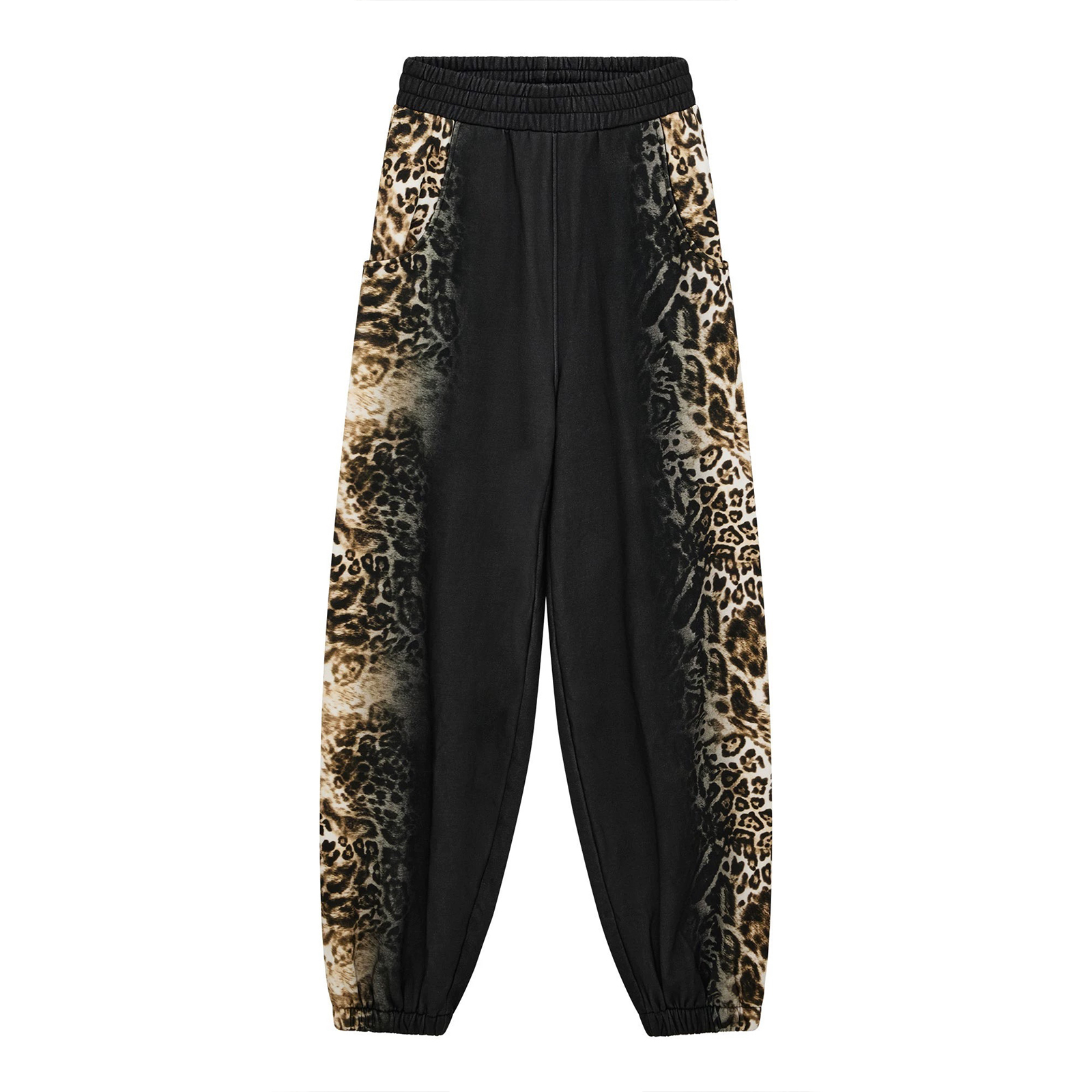 NIGO Mowalola x Ksubi Men's Women's Four Seasons High Street Leopard Gradient Print Elastic Waist Loose Knit Sweatpants Ngvp #nigo1925
