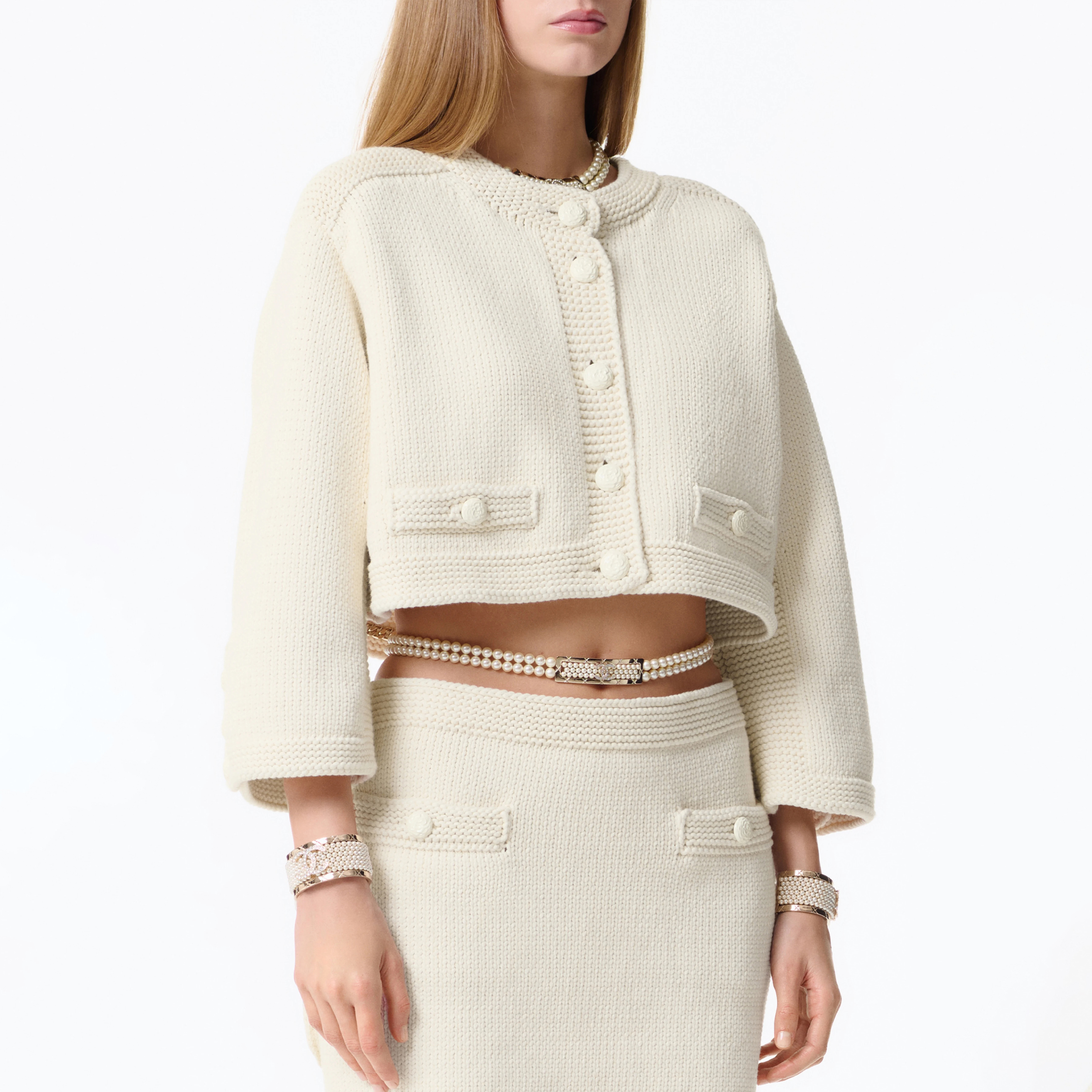 NIGO Chanel Women's Spring And Autumn Round Neck Single-Breasted Cotton Solid Color Long-Sleeved Knitted Cardigan Short Jacket Ngvp #nigo1932