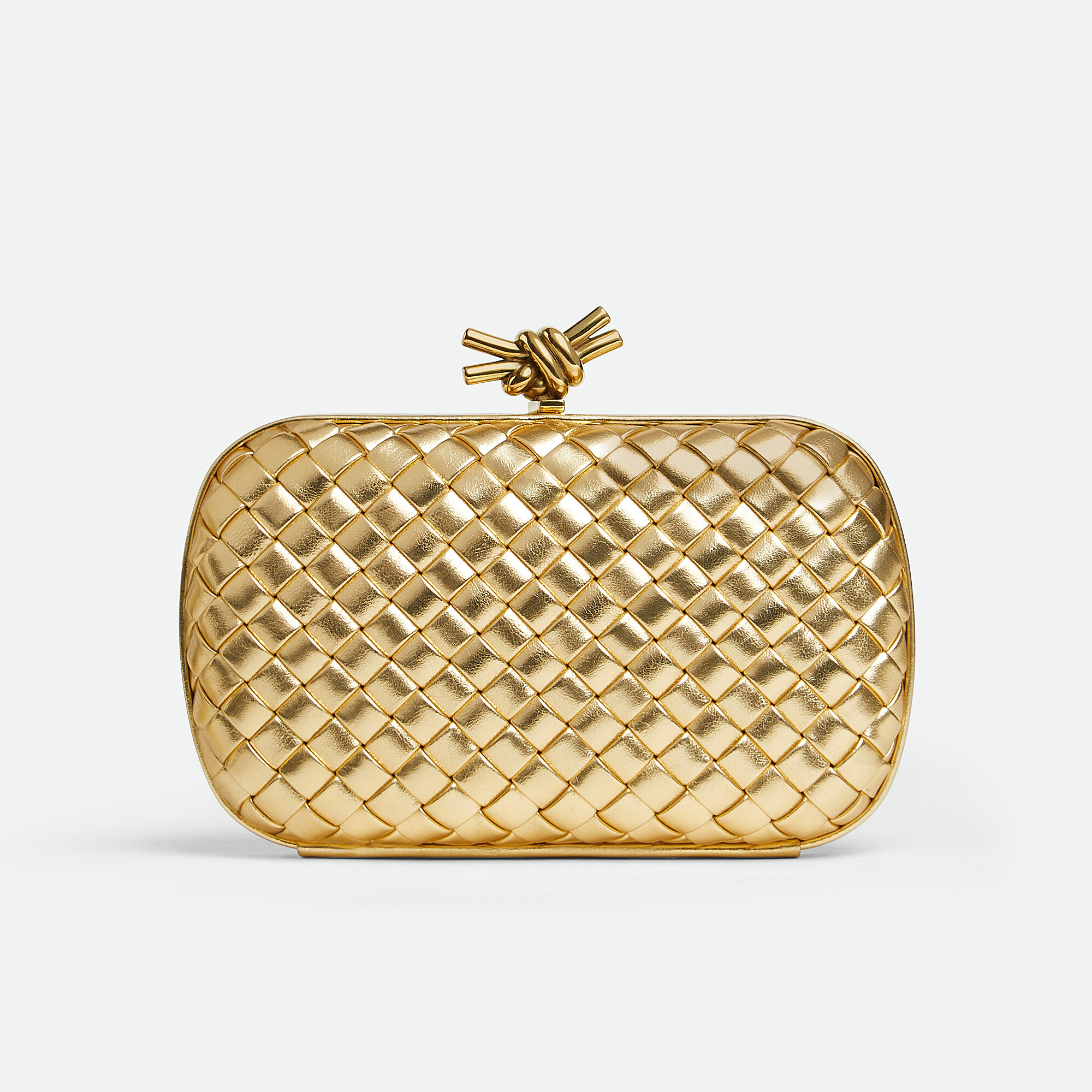 NIGO Bottega Veneta Knot Women's Solid Colour Metallic-Feel Bow-Knot Lock Clasp Lambskin Evening Bag Clutch Bags #nigo77719