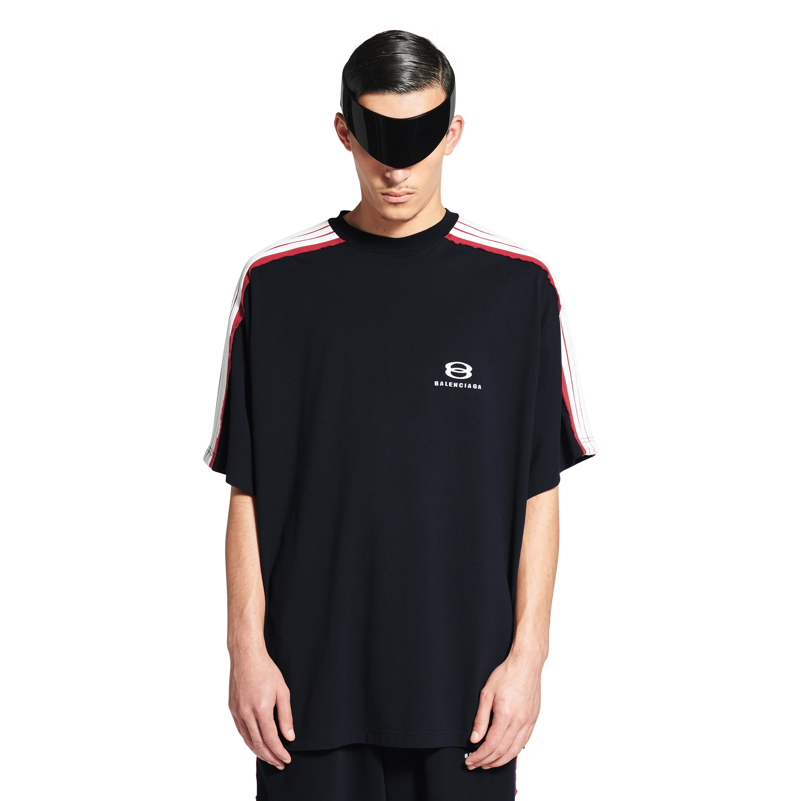 NIGO Balenciaga UNITY SPORTS ICON Men's Summer Solid Color Crew Neck Cotton Short Sleeve Silhouette T-Shirt #nigo77742