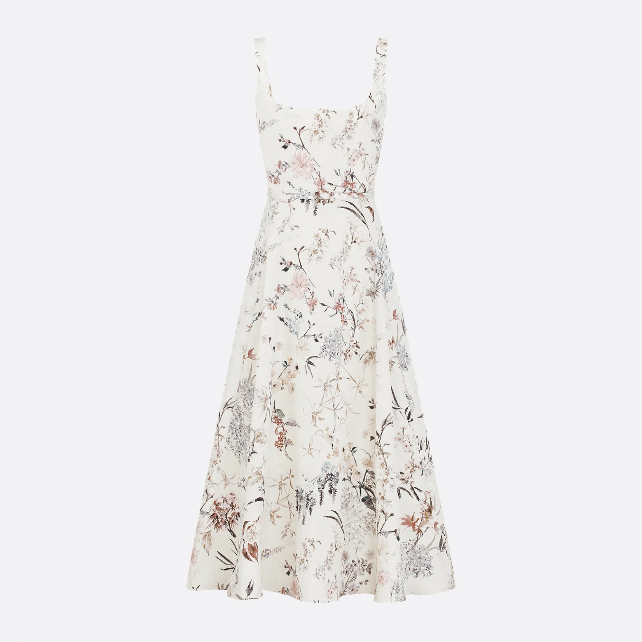 NIGO Dior Millefiori Pattern With Belt Women's Spring Summer Fashion Elegant Long Vest Dress Slim Printed Dress Dresses Ngvp #nigo1961