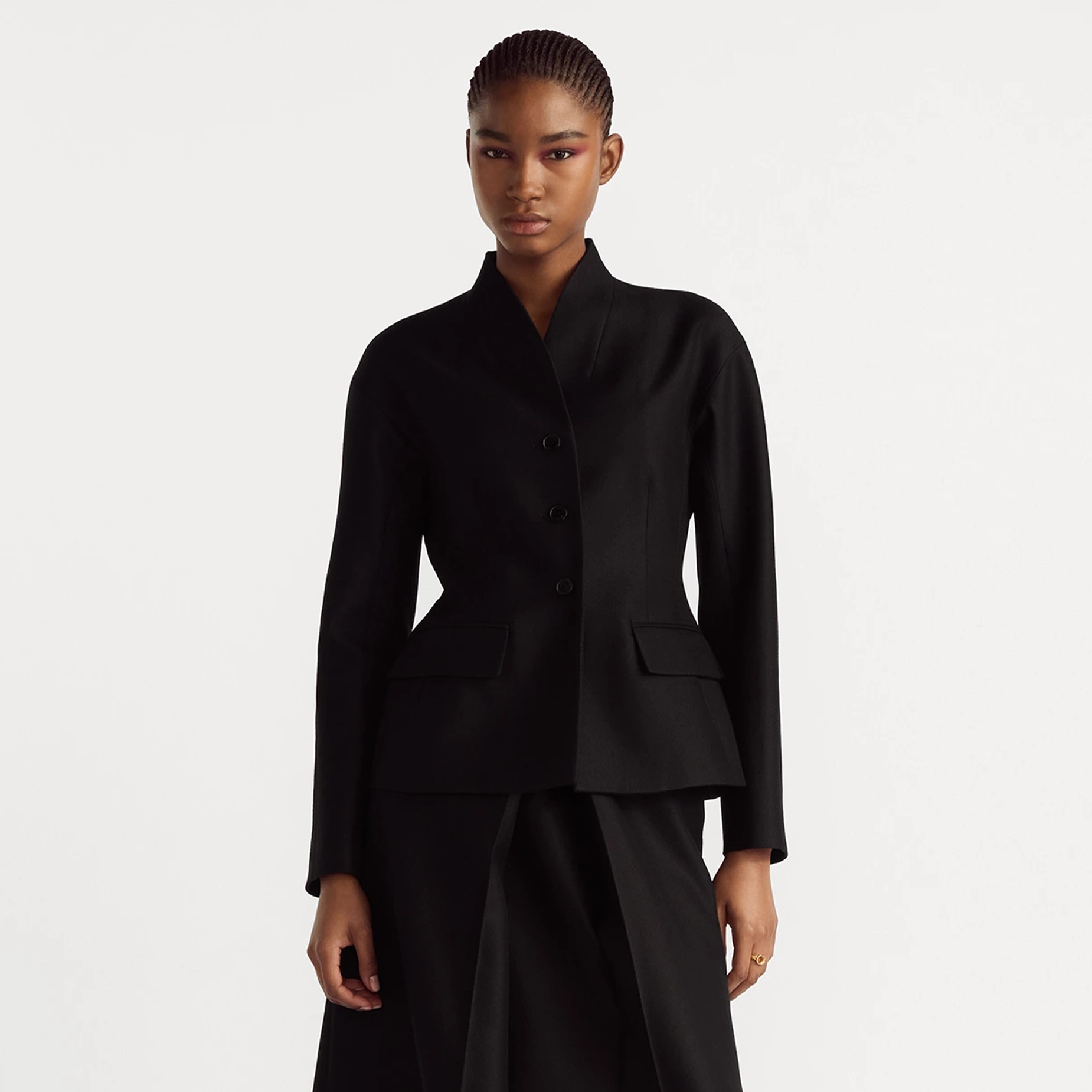 NIGO Dior Women's Spring & Autumn Wool & Silk Pure Color Single Breasted Long Sleeve Blazer Jacket Fitted Coat Ngvp #nigo1936