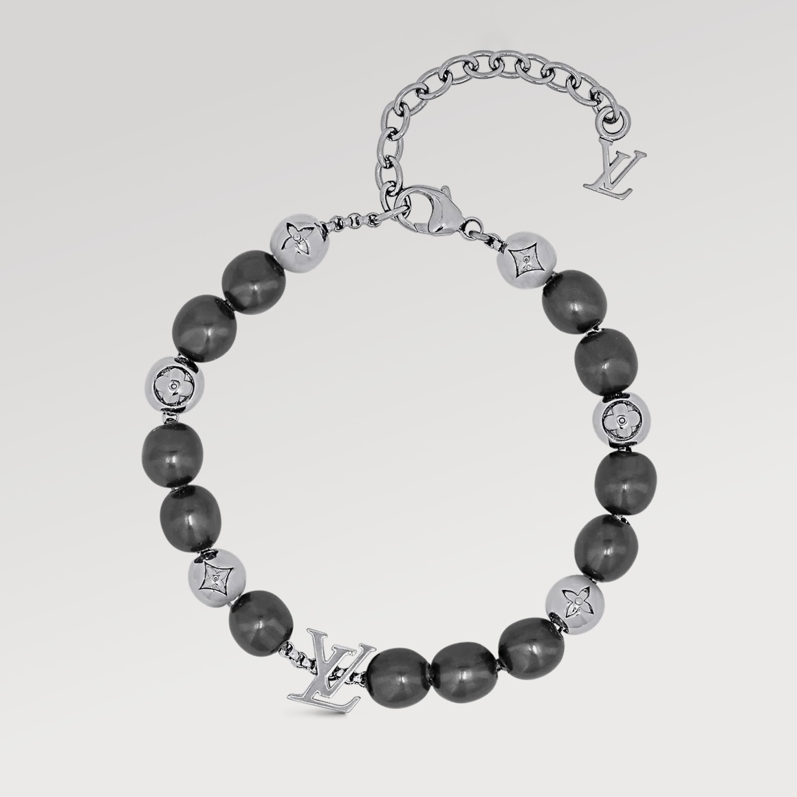 NIGO Louis Vuitton MONOGRAM PEARLS Men's and Women's Solid Color Resin Beaded Bracelet Jewelry Accessories #nigo77729