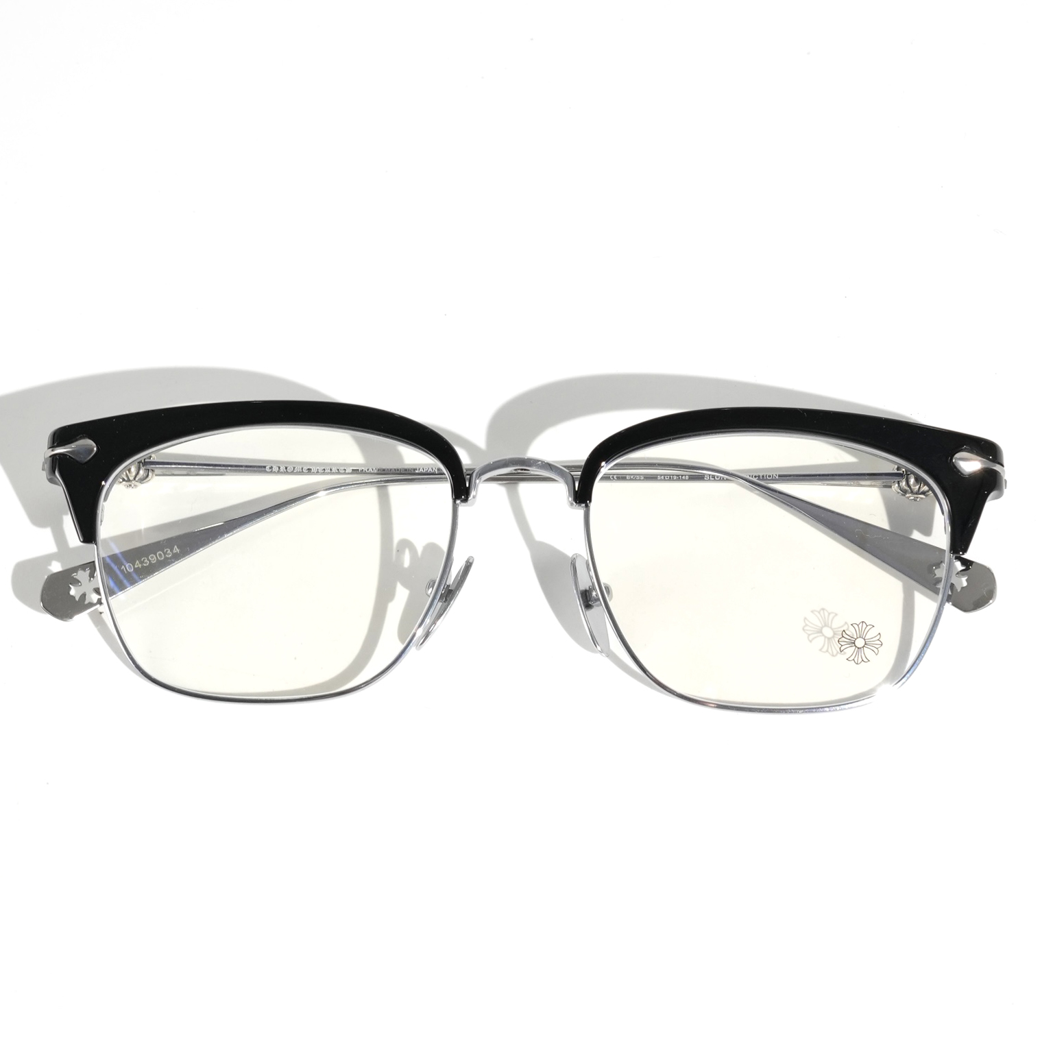 NIGO Chrome Hearts Men's Women's Solid Color Mirror Arm Carved Decoration Casual Fashion Square Glasses #nigo77756