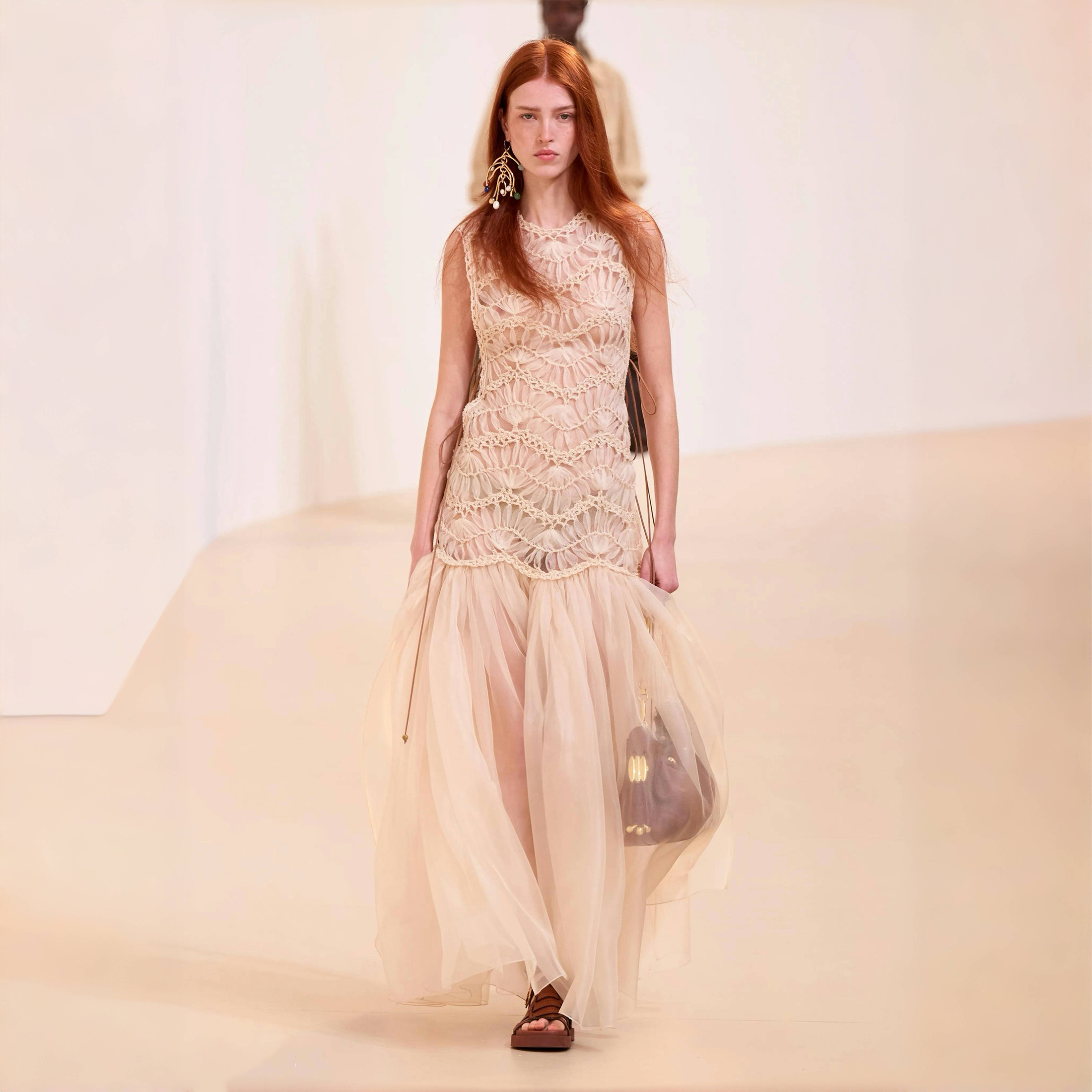 NIGO Zimmermann Women's Spring And Summer Pleated Sleeveless Vest Dress Fashion Temperament Elegant Long Tulle Dress Dresses Ngvp #nigo1891