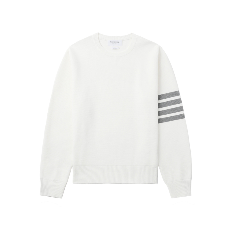 NIGO Thom Browne Men's Spring, Autumn And Winter Round Neck Solid Color Cotton Striped Long Sleeve Pullover Knitted Sweater Ngvp #nigo1944
