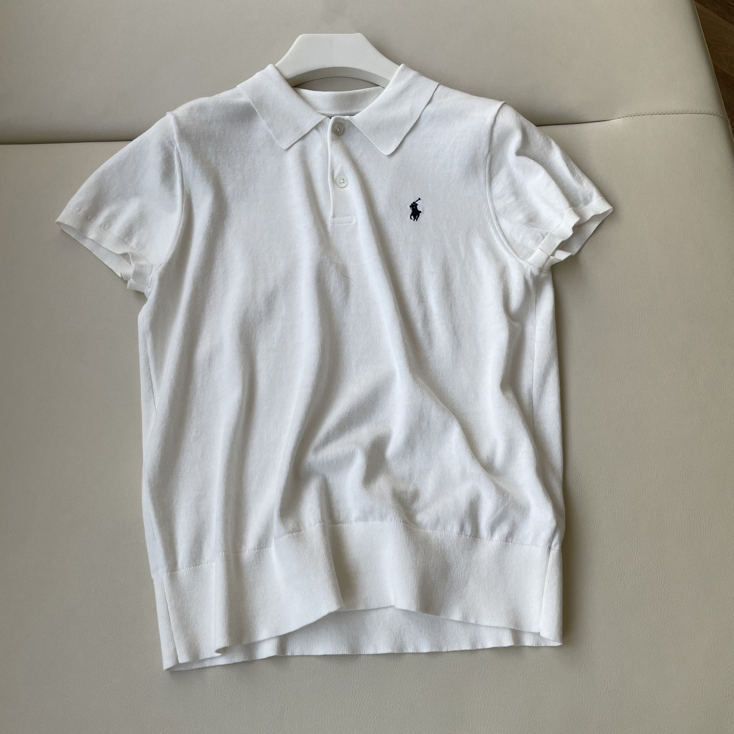 NIGO Ralph Lauren Women's Summer Solid Color Slim Fit Knitted Polo Neck Short Sleeve T-Shirt #nigo77757