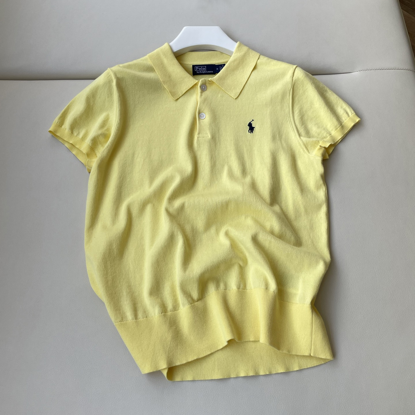 NIGO Ralph Lauren Women's Summer Solid Color Slim Fit Knitted Polo Neck Short Sleeve T-Shirt #nigo77757