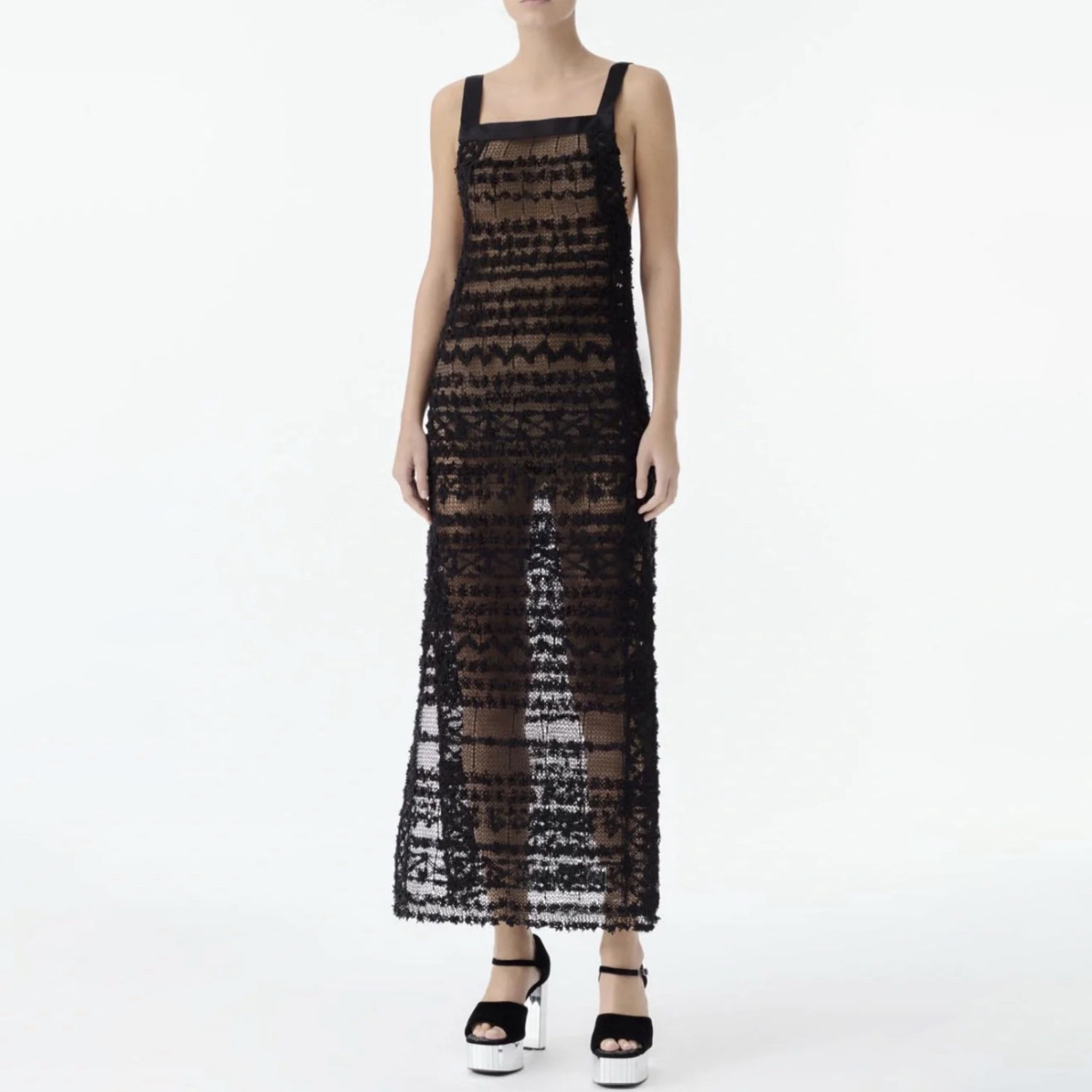 NIGO Chanel Women's Black Hollow Sexy Slim Halter Dress Spring And Summer Fashion Temperament Elegant Long Dress Skirt Ngvp #nigo1967