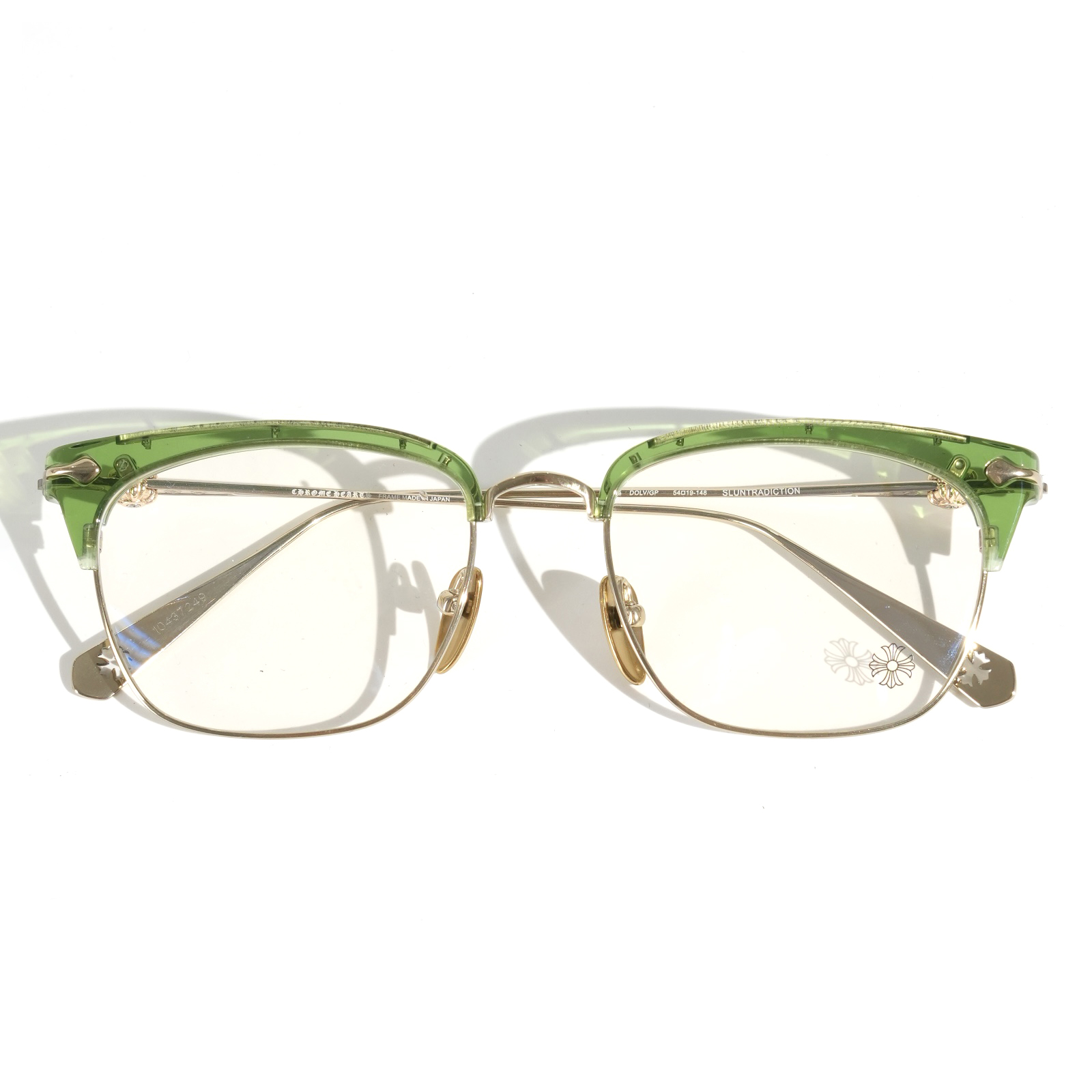 NIGO Chrome Hearts Men's Women's Solid Color Mirror Arm Carved Decoration Casual Fashion Square Glasses #nigo77756