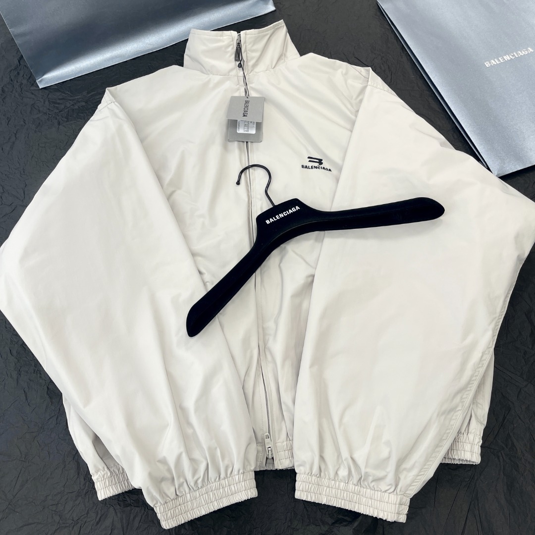 NIGO Balenciaga Men's Spring/Autumn Solid Color Embroidered Logo Print Zipper Long Sleeve Jacket #nigo77782