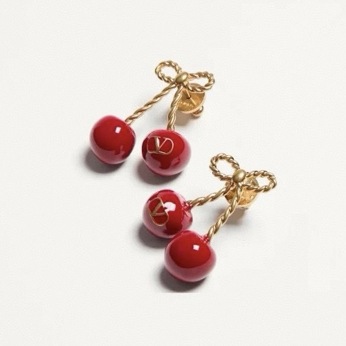 NIGO Valentino CHEZ Women's Metal and Enamel Cherry-Shaped Earrings Jewelry Accessories #nigo77771