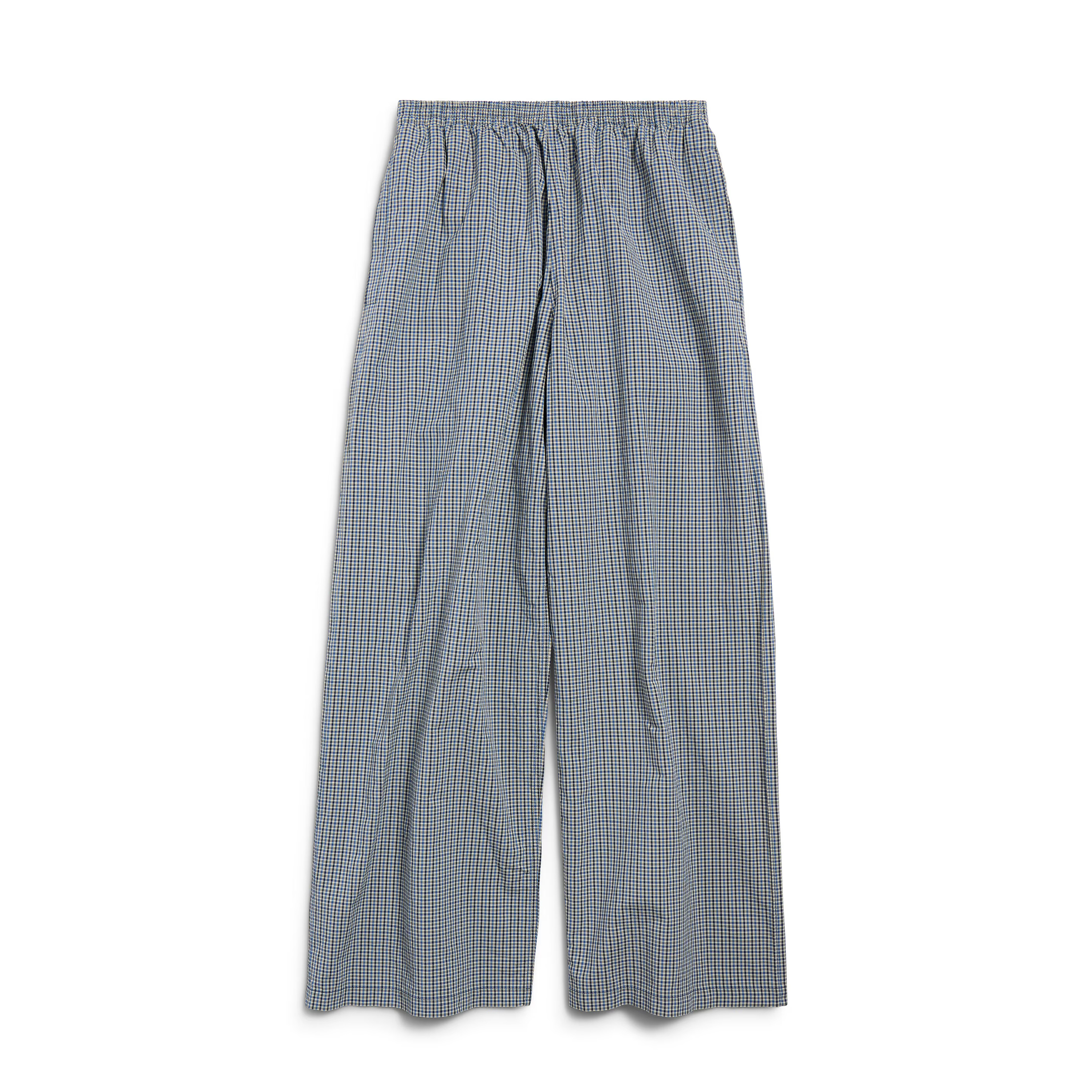 NIGO Balenciaga Men's Four Seasons Checked Cotton And Linen Blend Tracksuit Pants Elastic Waist Drawstring Solid Color Loose Casual Wide Leg Pants Ngvp #nigo1947