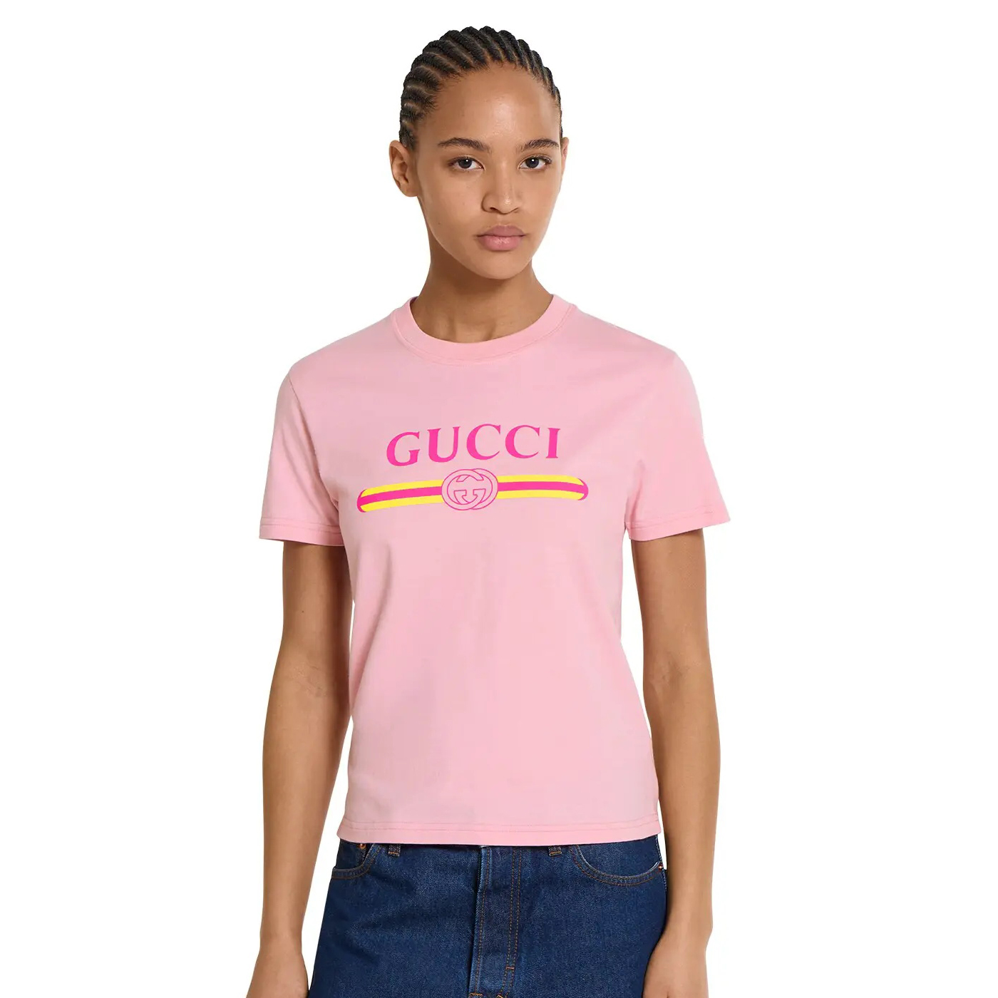 NIGO Gucci Women's Summer Solid Color Cotton Printed Round Neck Short Sleeve T-Shirt #nigo77784