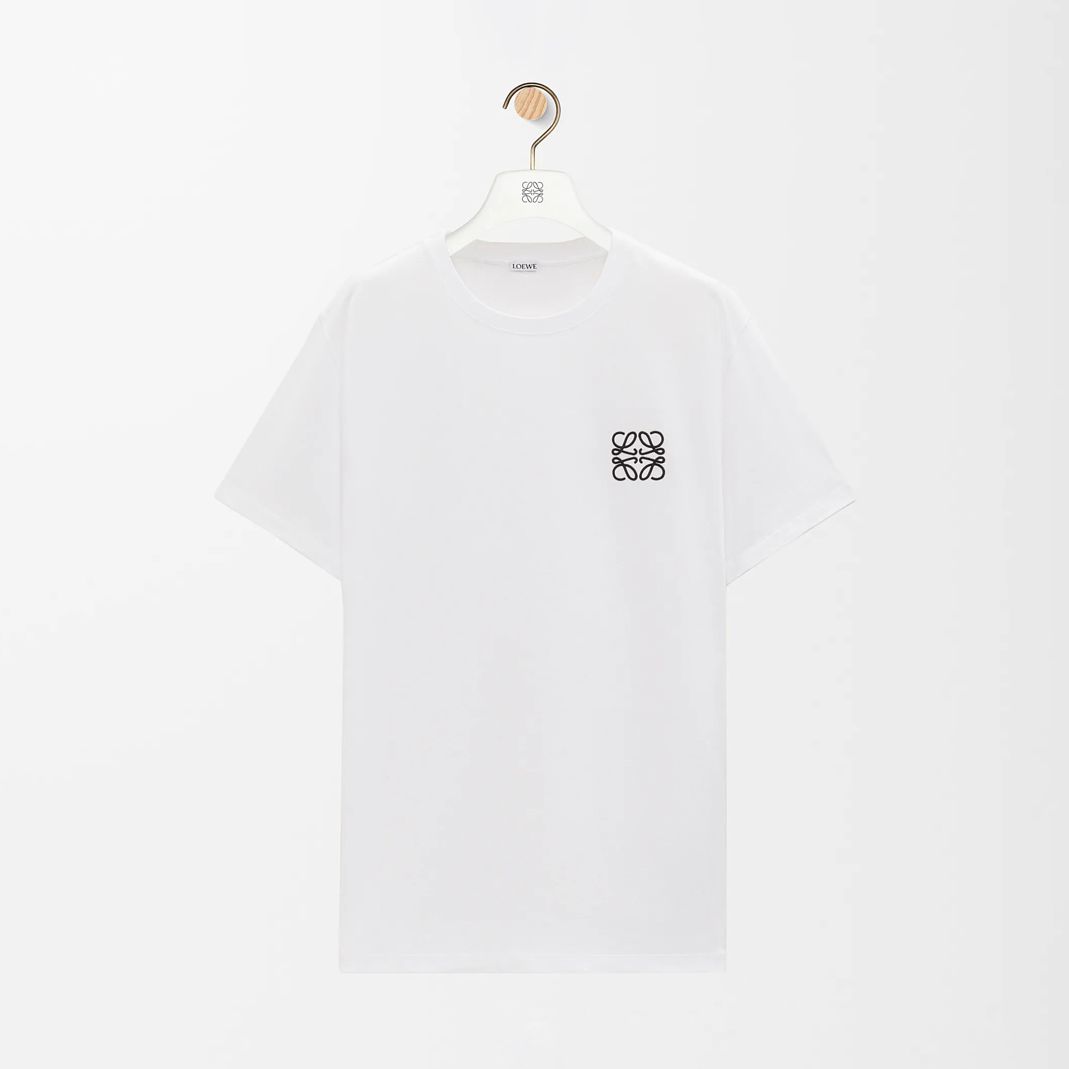 NIGO Loewe Men's and Women's Solid Color Embroidered Logo Print Round Neck Cotton Short Sleeve T-Shirt #nigo77814