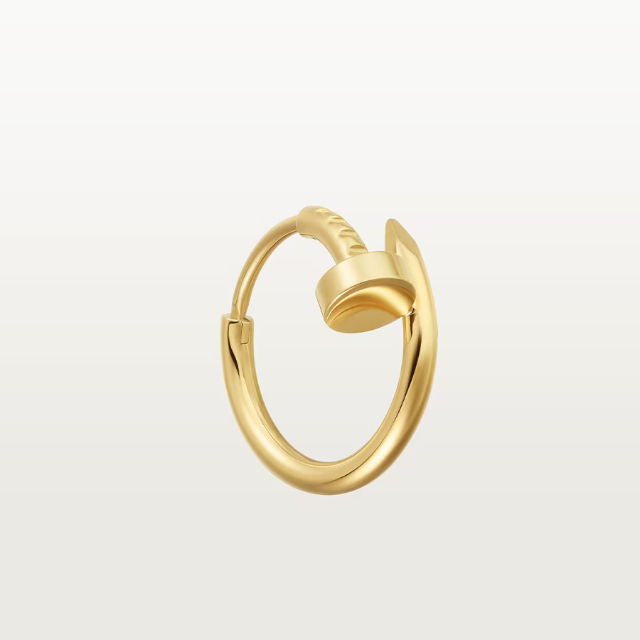 NIGO Cartier Women's Simple Juste Un Clousingle Hoop Earrings Fashion Solid Color V Gold Mini Stud Earrings Jewelry Accessories Ngvp #nigo1955