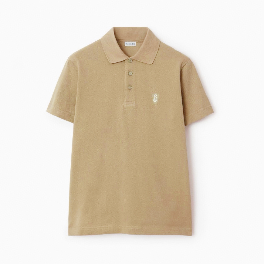 NIGO Burberry Men's Summer Solid Color Embroidered Logo Pearl Cotton Polo Neck Short Sleeve T-Shirt #nigo77826