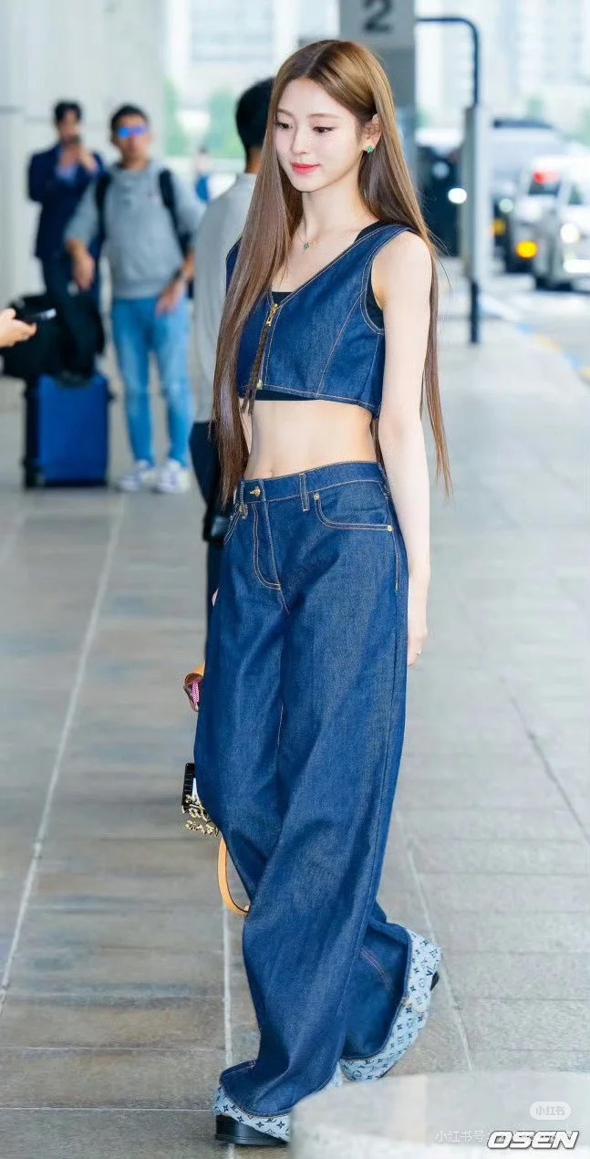 NIGO Louis Vuitton Women's Flap Flare Jeans Four Seasons Solid Color Mid-Waist Pocket Zipper Casual Pants Pants Leg Logo Printing #nigo81345