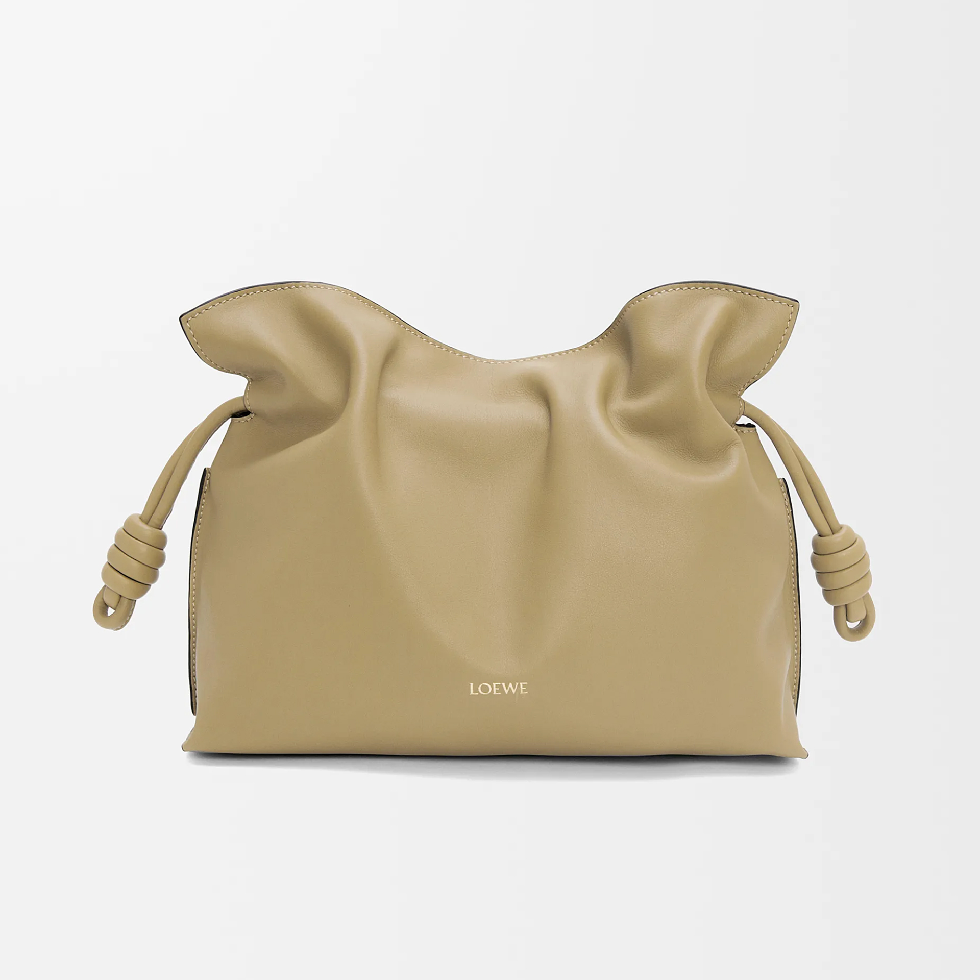 NIGO Loewe Women's Medium Nappa Calfskin Leather Flamenco Clutch Solid Color Shoulder Crossbody Bag Magnetic Clasp Closure Bag Bags 0010966075 #nigo81348