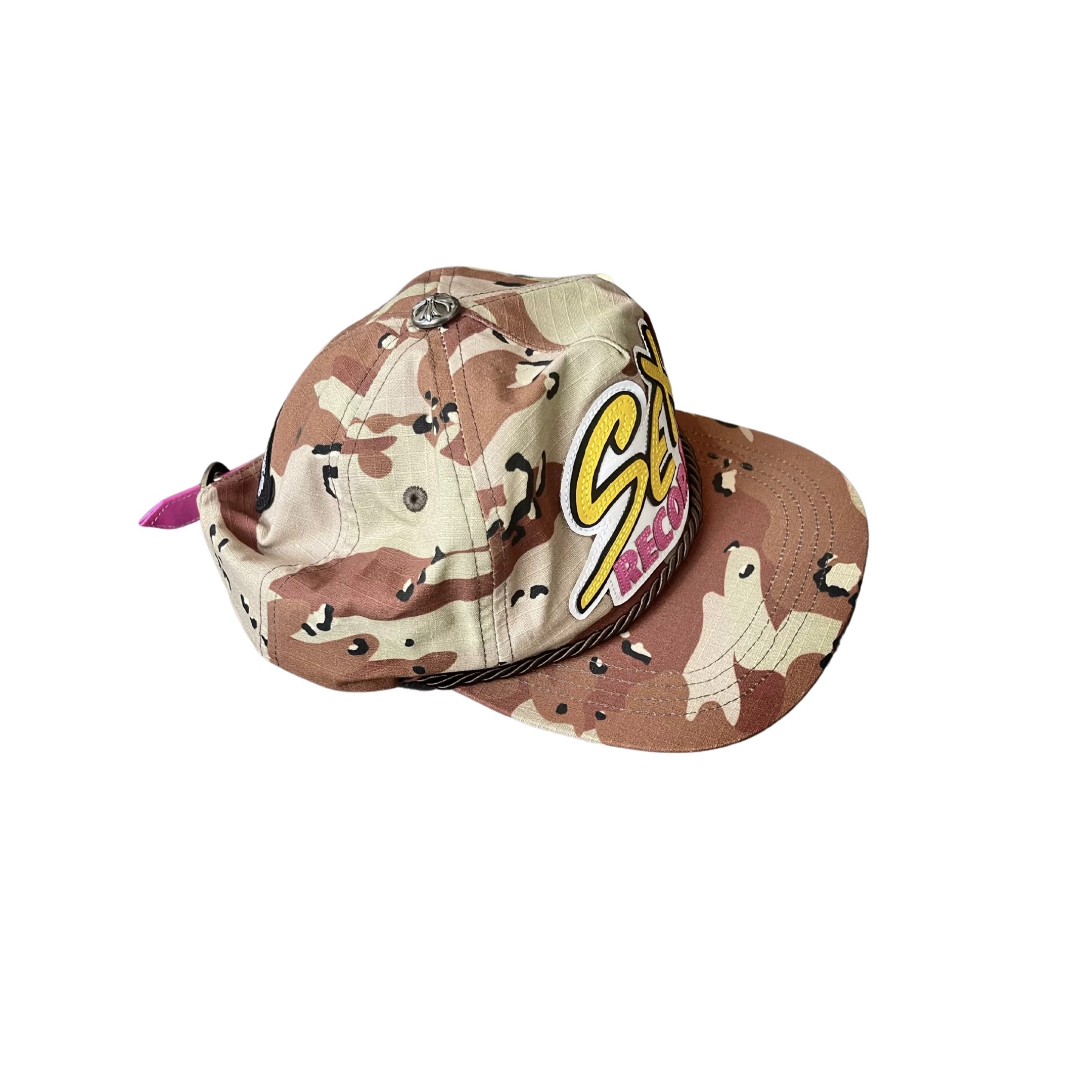 NIGO Chrome Hearts Men's Women's Sex Series Embroidered Vintage Camouflage Baseball Cap Casual Duck Tongue Hat #nigo81346