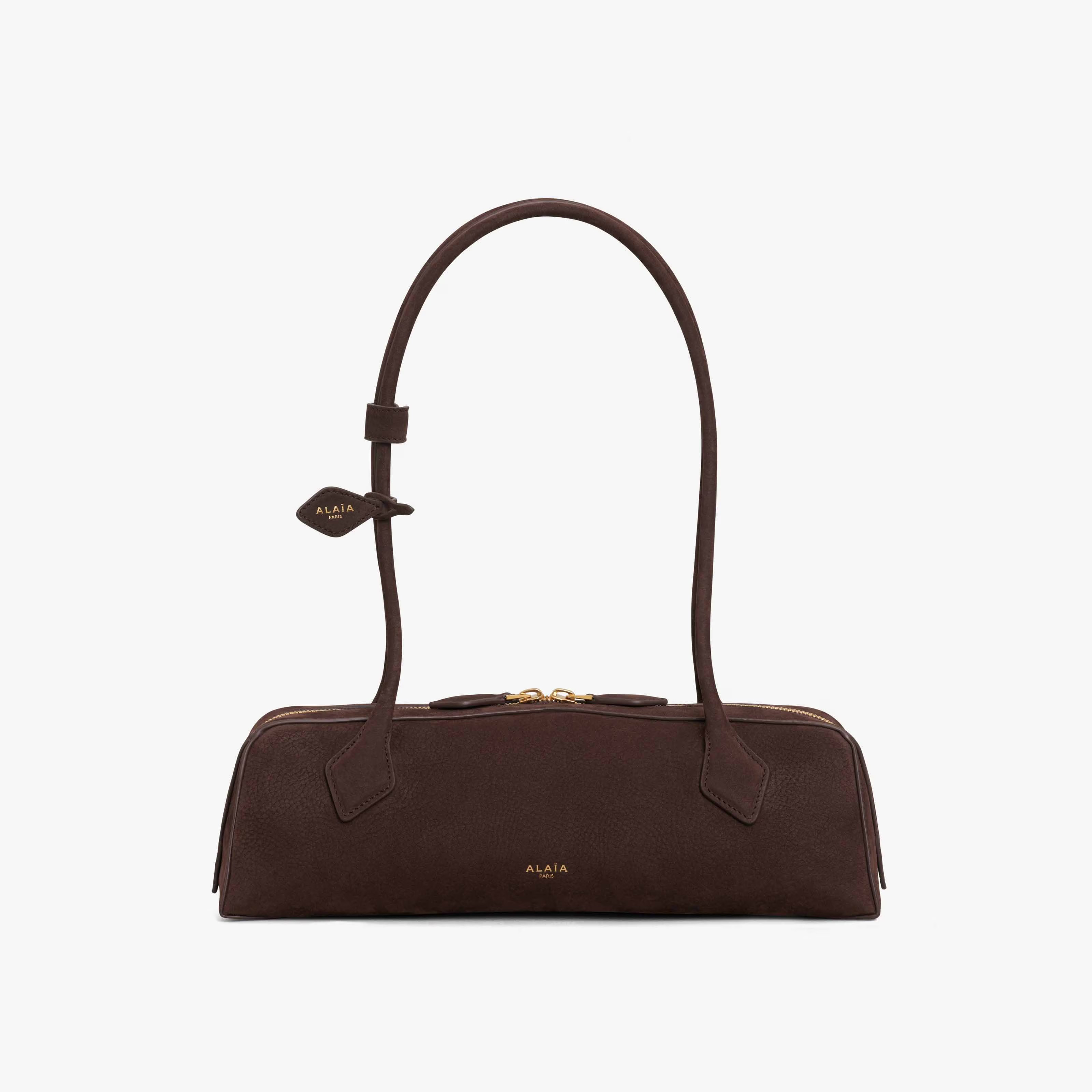 NIGO Alaia Le-Teckel Women's Goatskin Long Handle Handbag Solid Color Zipper Casual Shoulder Bag Bags #nigo77835