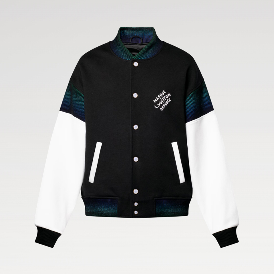 NIGO Louis Vuitton Men's Spring And Autumn Cotton Knit Baseball Jacket Single Breasted Colorblocked Cotton Long Sleeve Corset Jacket #nigo77852