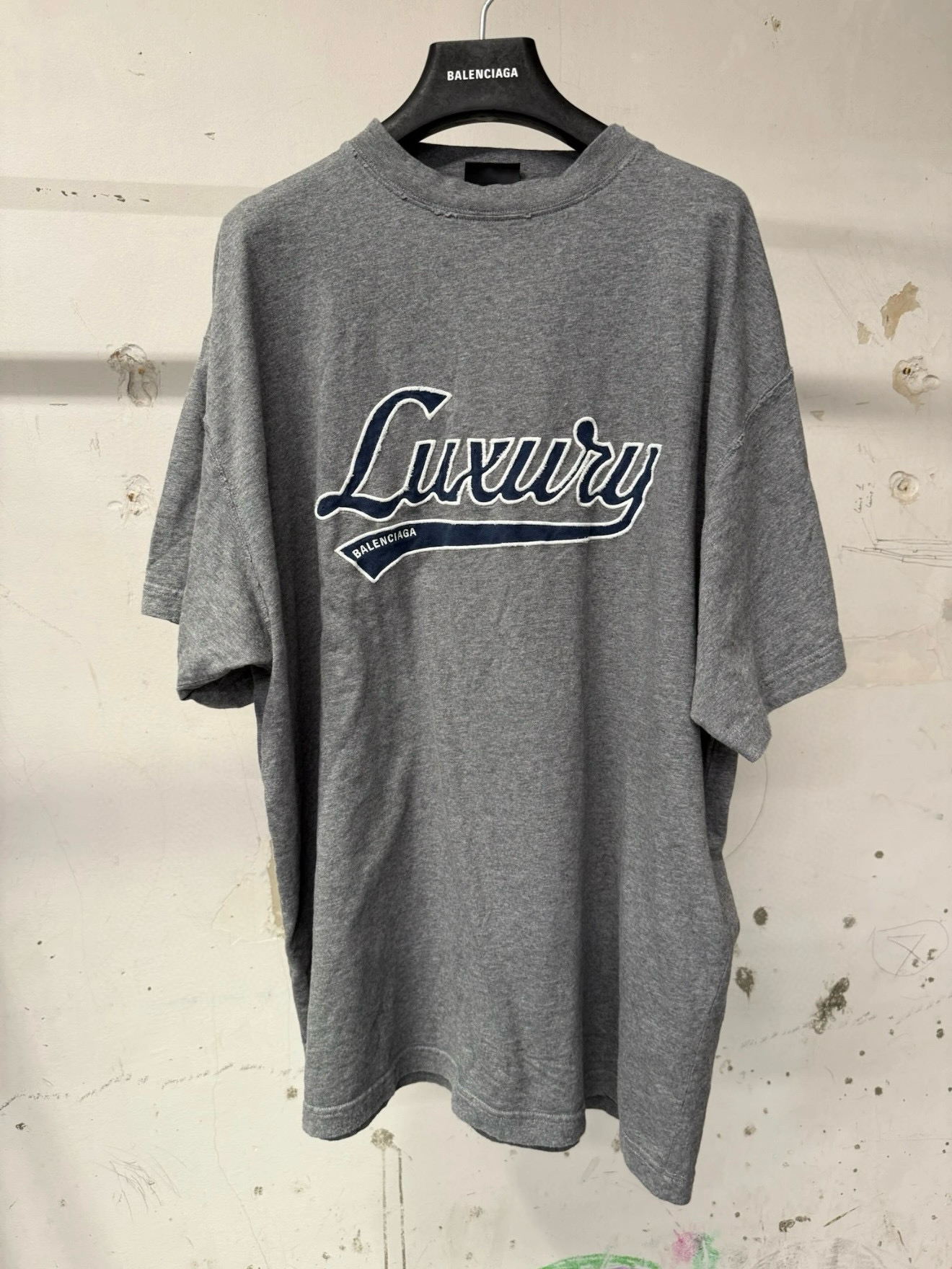 NIGO Balenciaga Luxury Script Men's and Women's Summer Solid Color Cotton Letter Print Round Neck Short Sleeve T-Shirt #nigo77868